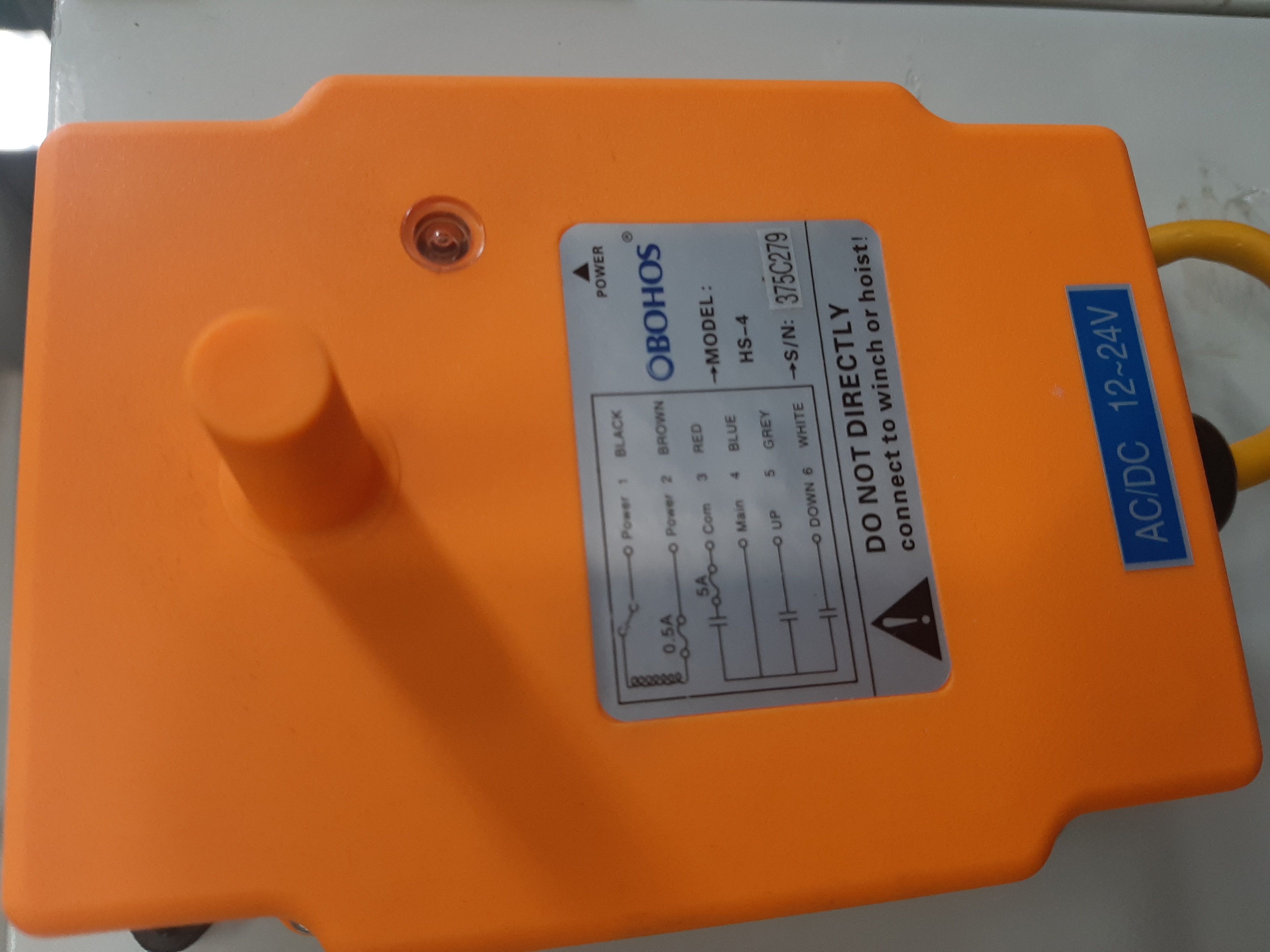 remote control for Model: HS-4 S/N: 375C279