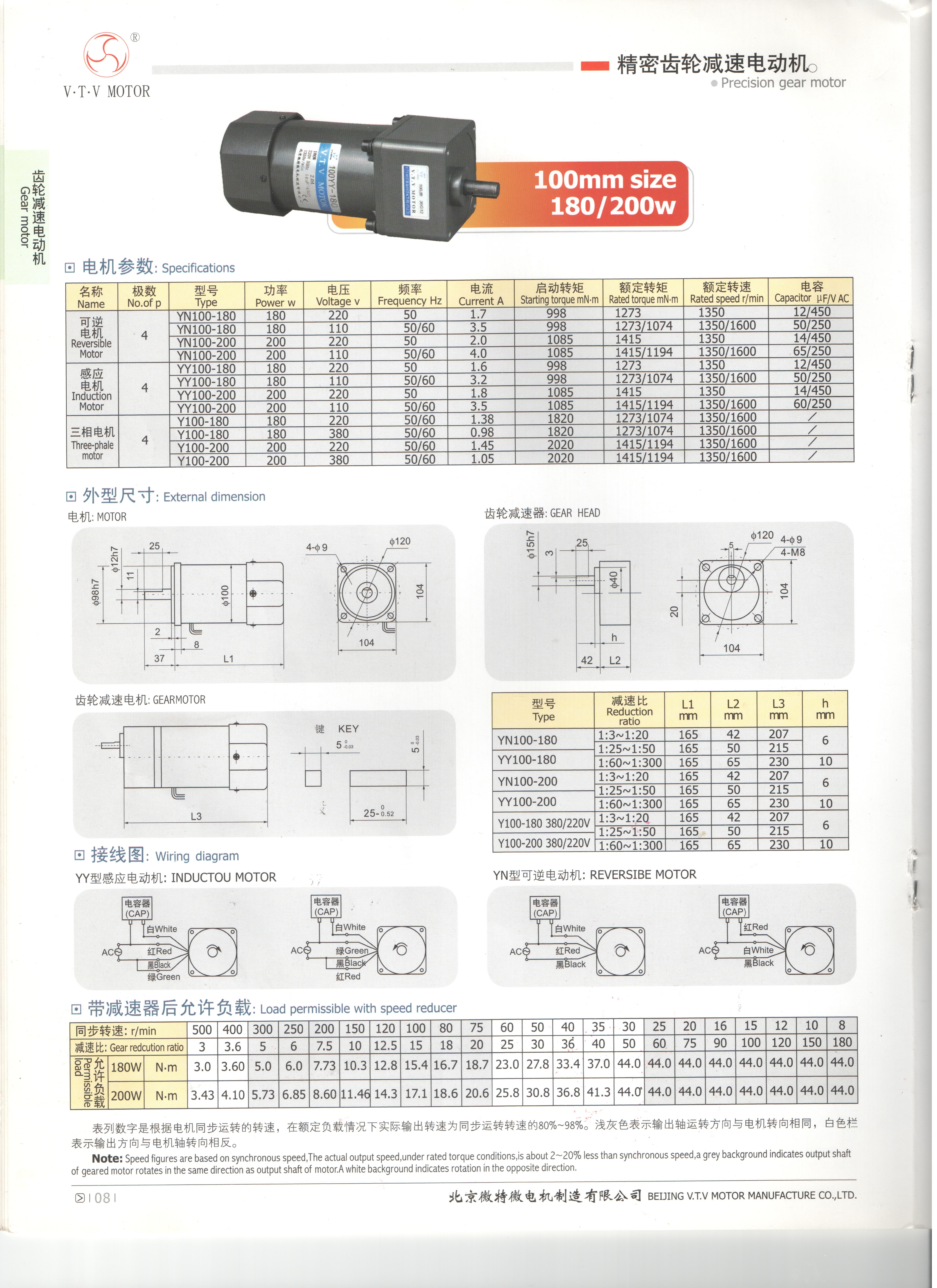 Y100-180/100JB3G15 380vac