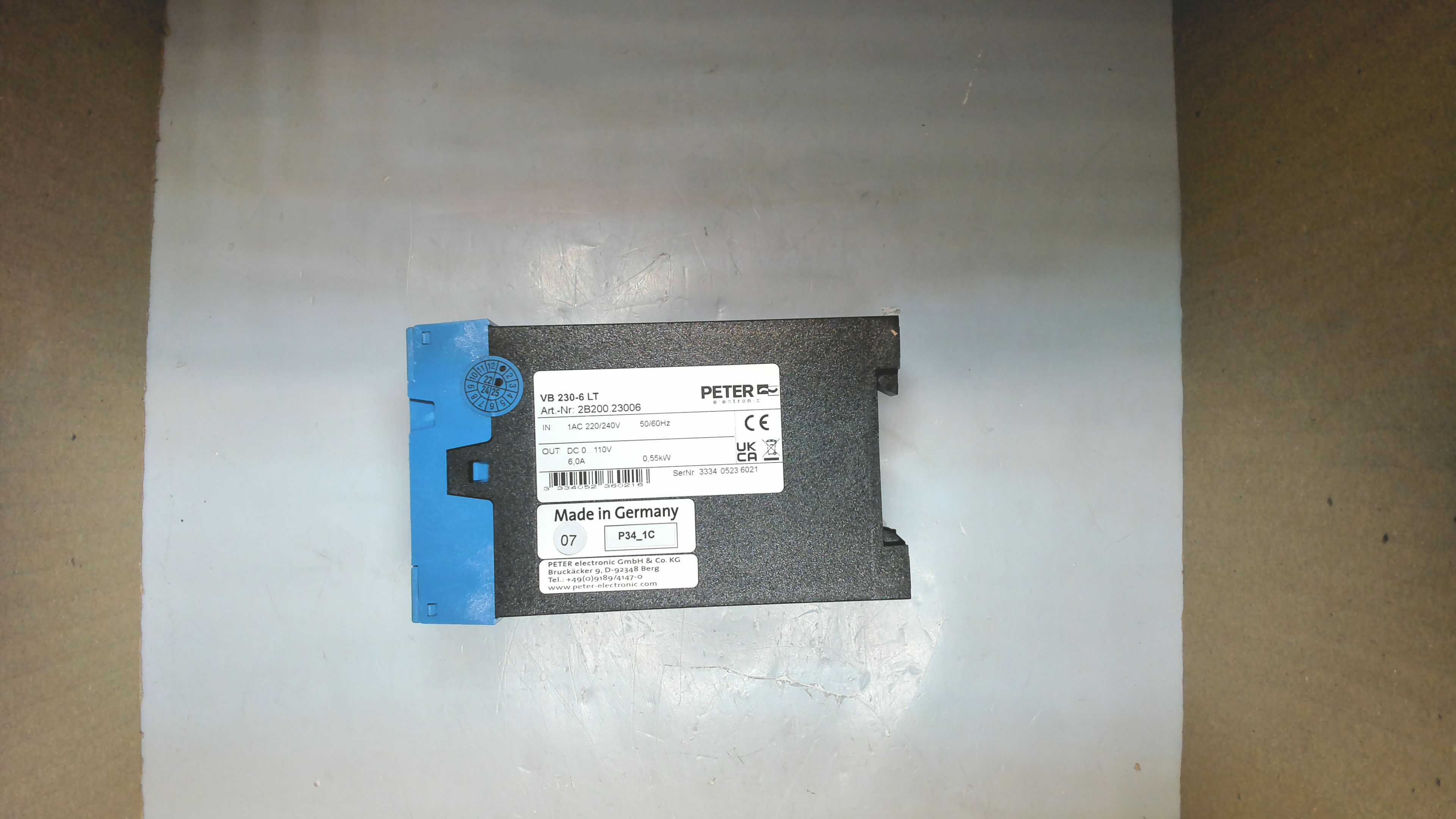 P/N: 2B200.23006, Type: VB 230-6LT