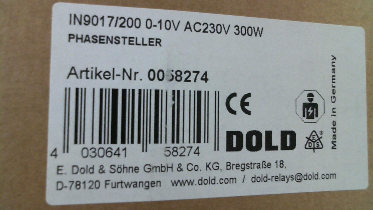 0058274 / IN9017/200 0-10V AC230V 300W
