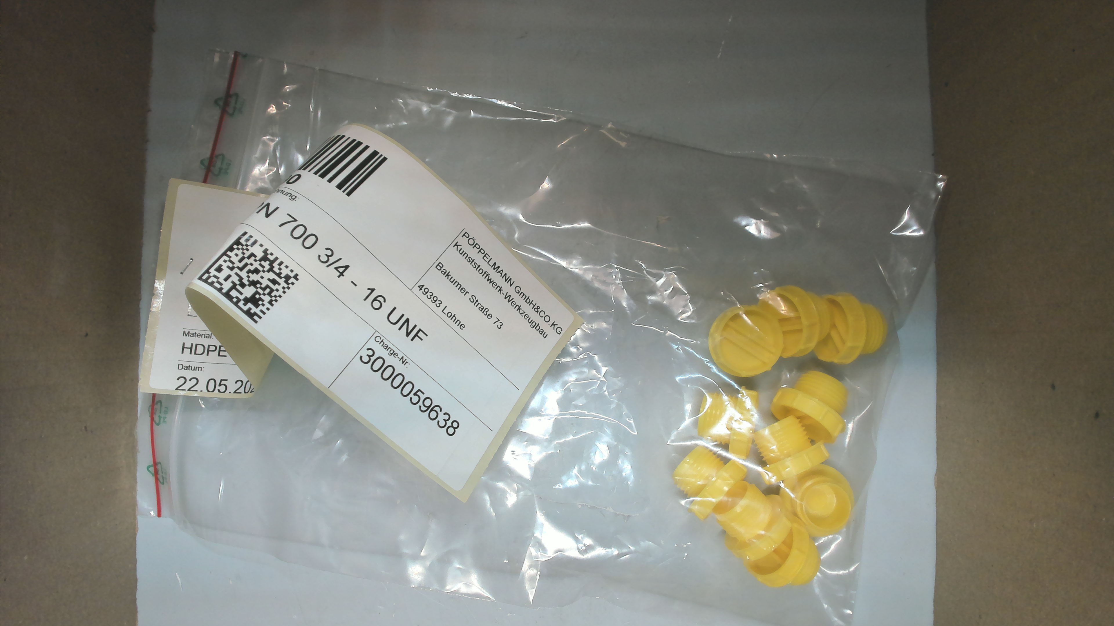 P/N: 700 3192 0000, Type: GPN 700 3/4 - 16 UNF