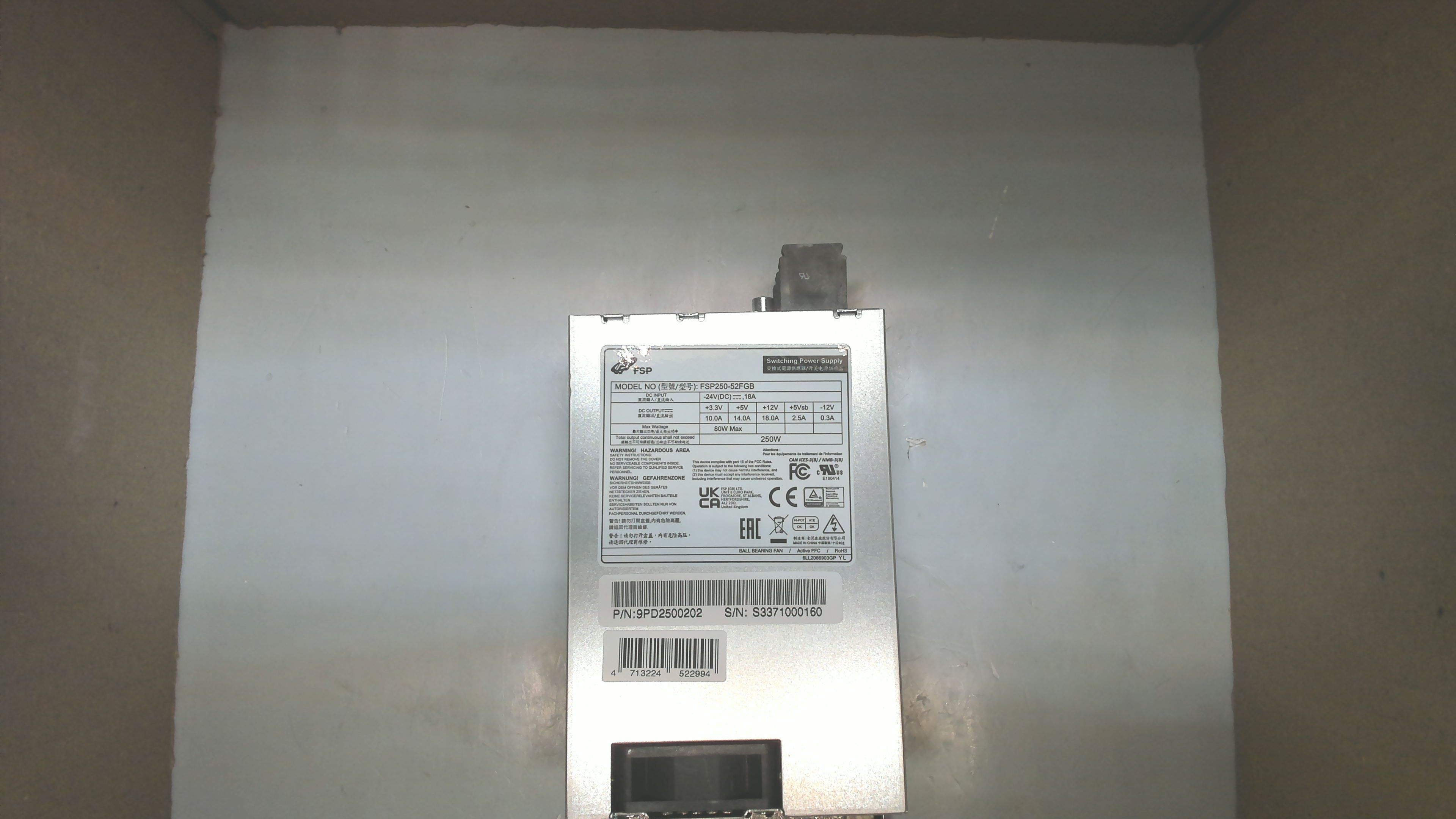 PN: 9PD2500202 / [AX1020] FSP250-52FGB