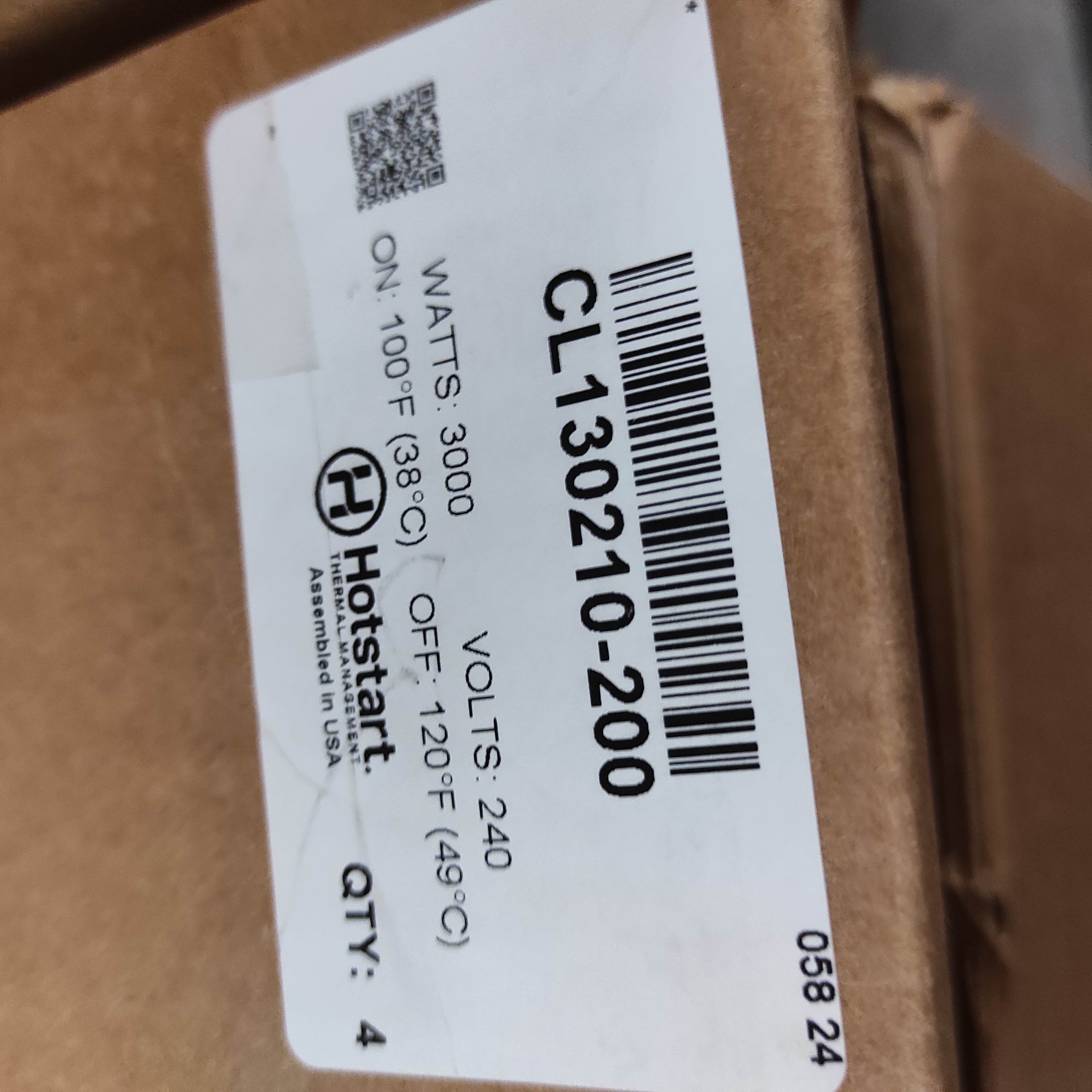 P/N: CL130210-200, Type: CL 3000W 240V 100-120F