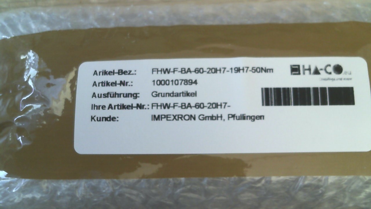 FHW-F-BA-60-20H7-19H7-50Nm preview 3