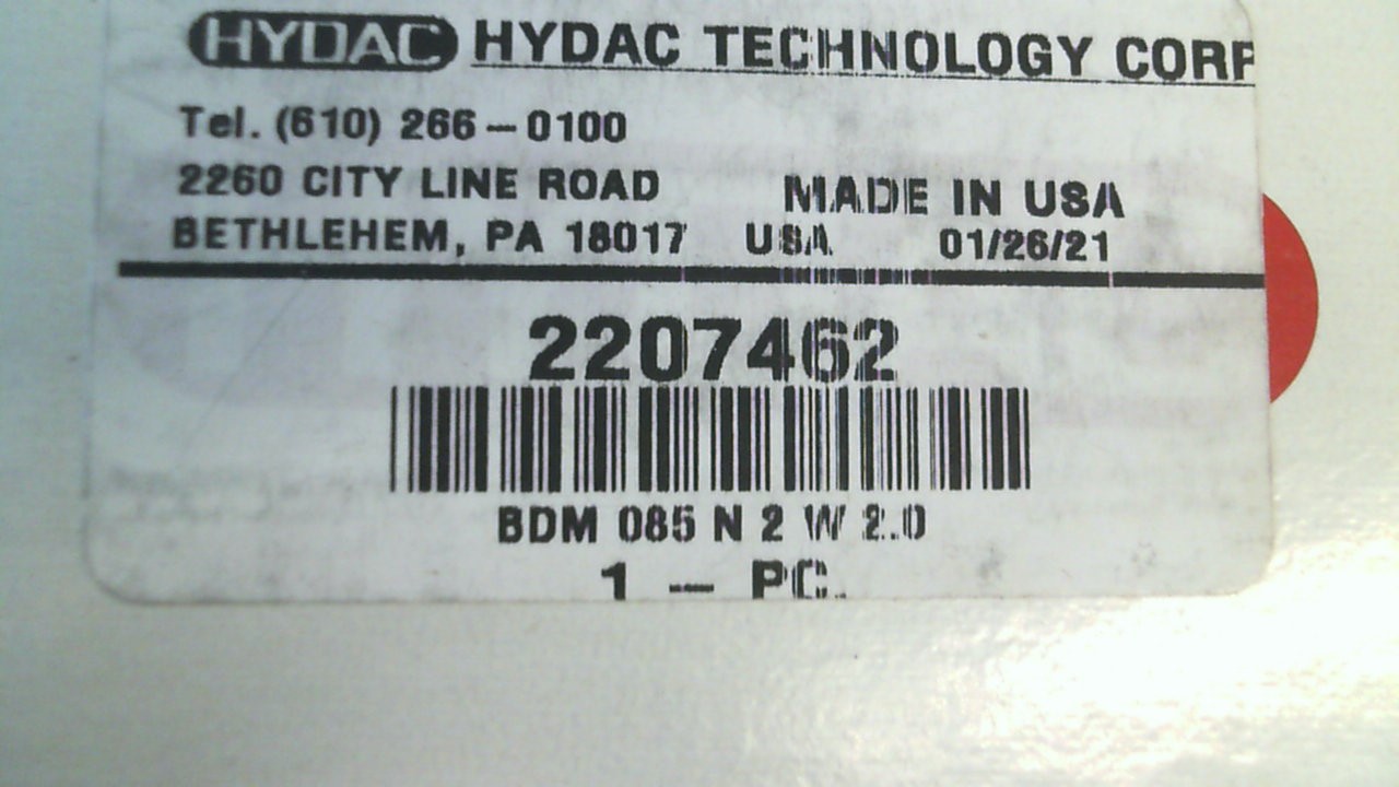 2207462 BDM 85 N 2 W 2.0