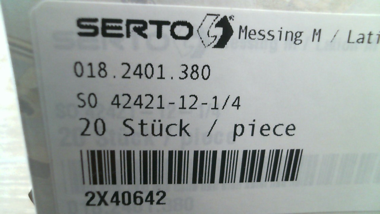 2X40642 / SO 42421-12-1/4