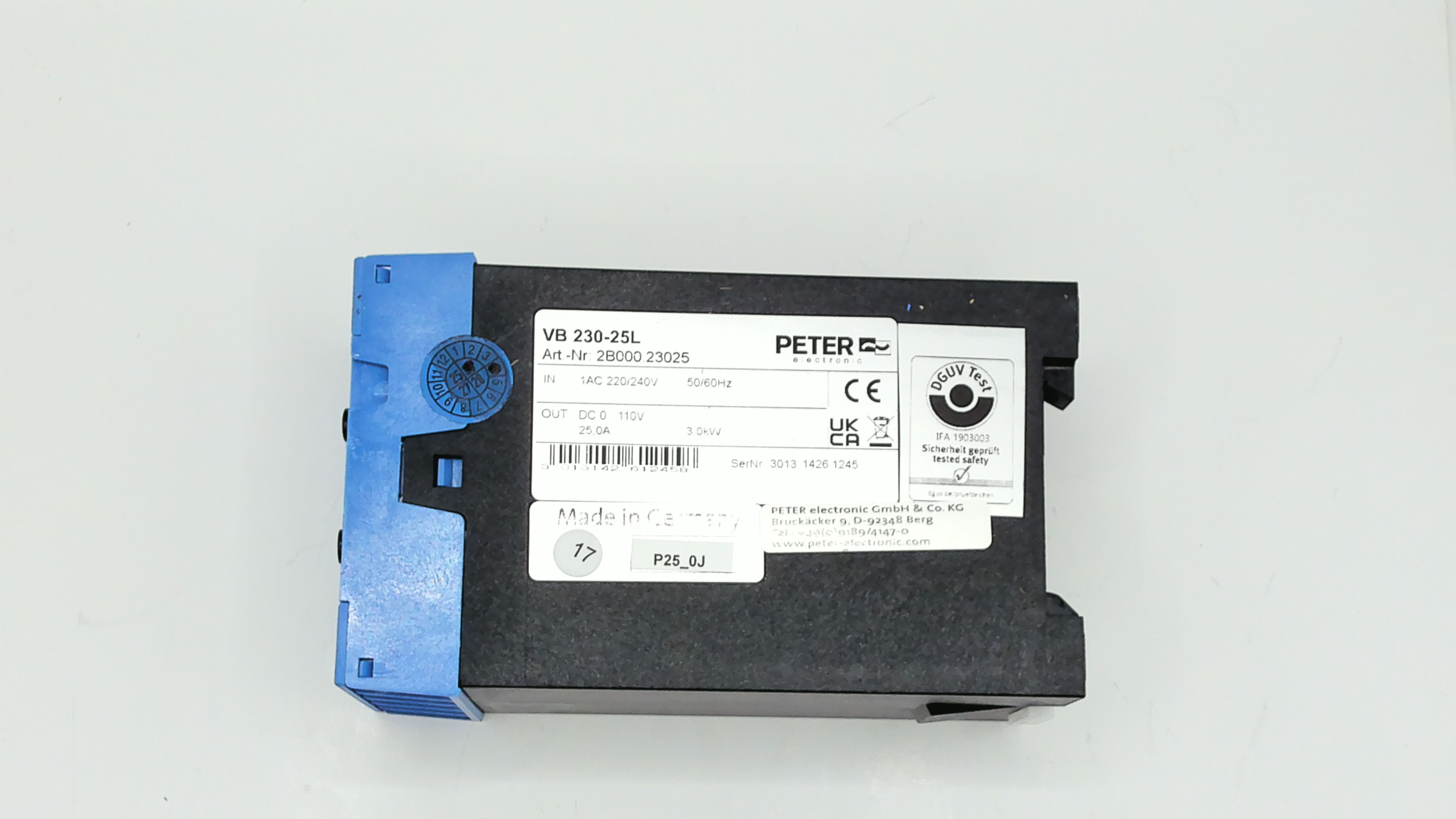 P/N: 2B000.23025, Type: VB 230-25L