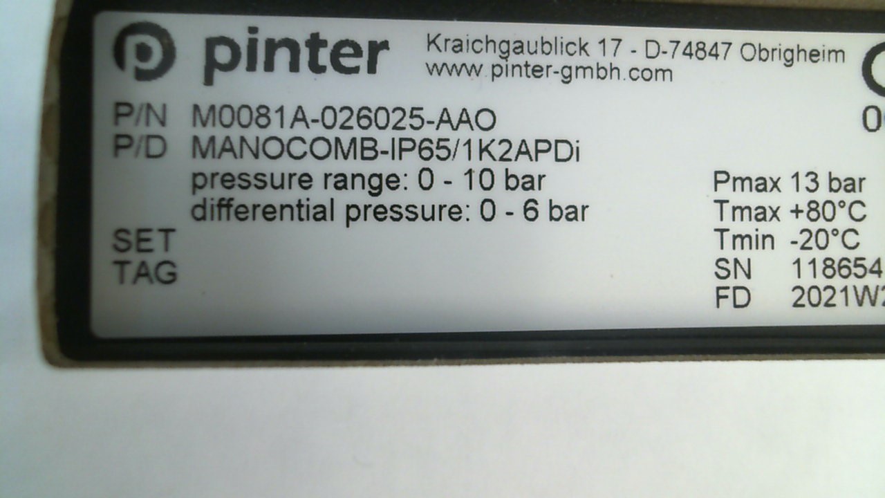 MANOCOMB-IP65/1K2APDi
