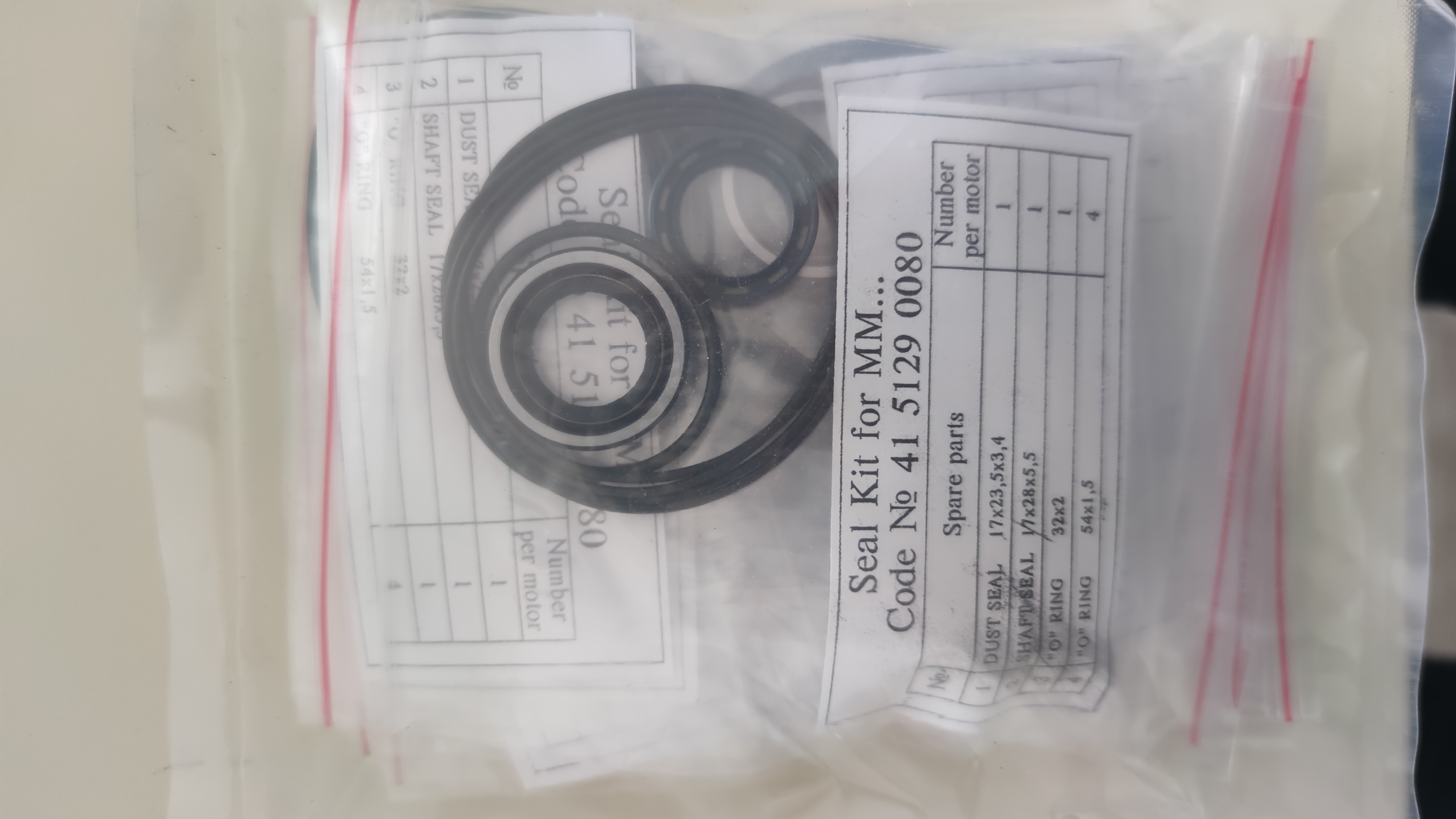 Gasket set for MM