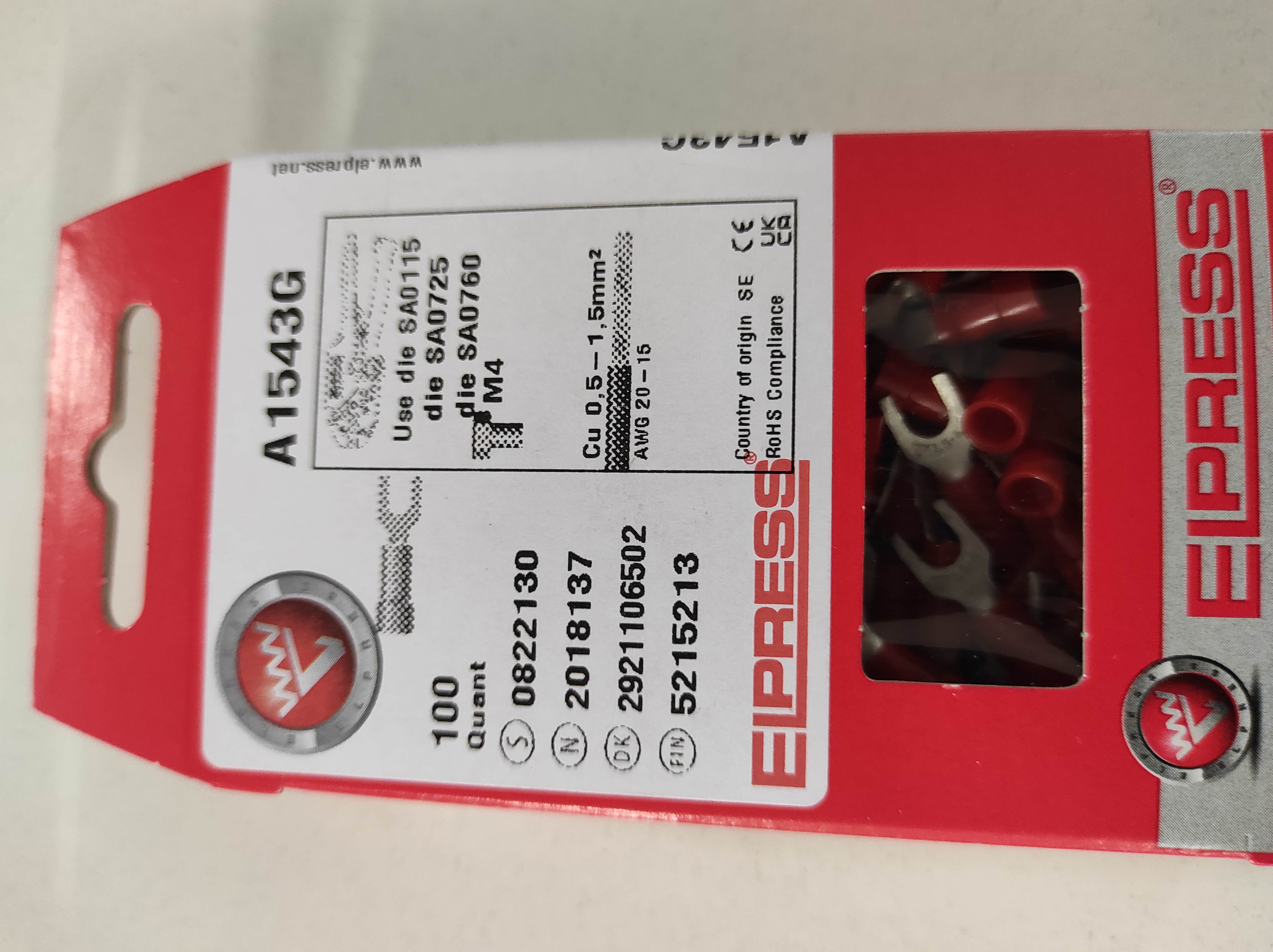 p/n: 7278-273500, Type: A1543G