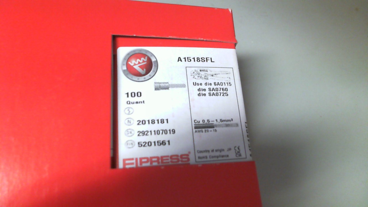 p/n: 7278-150900, Type: A1518SFL