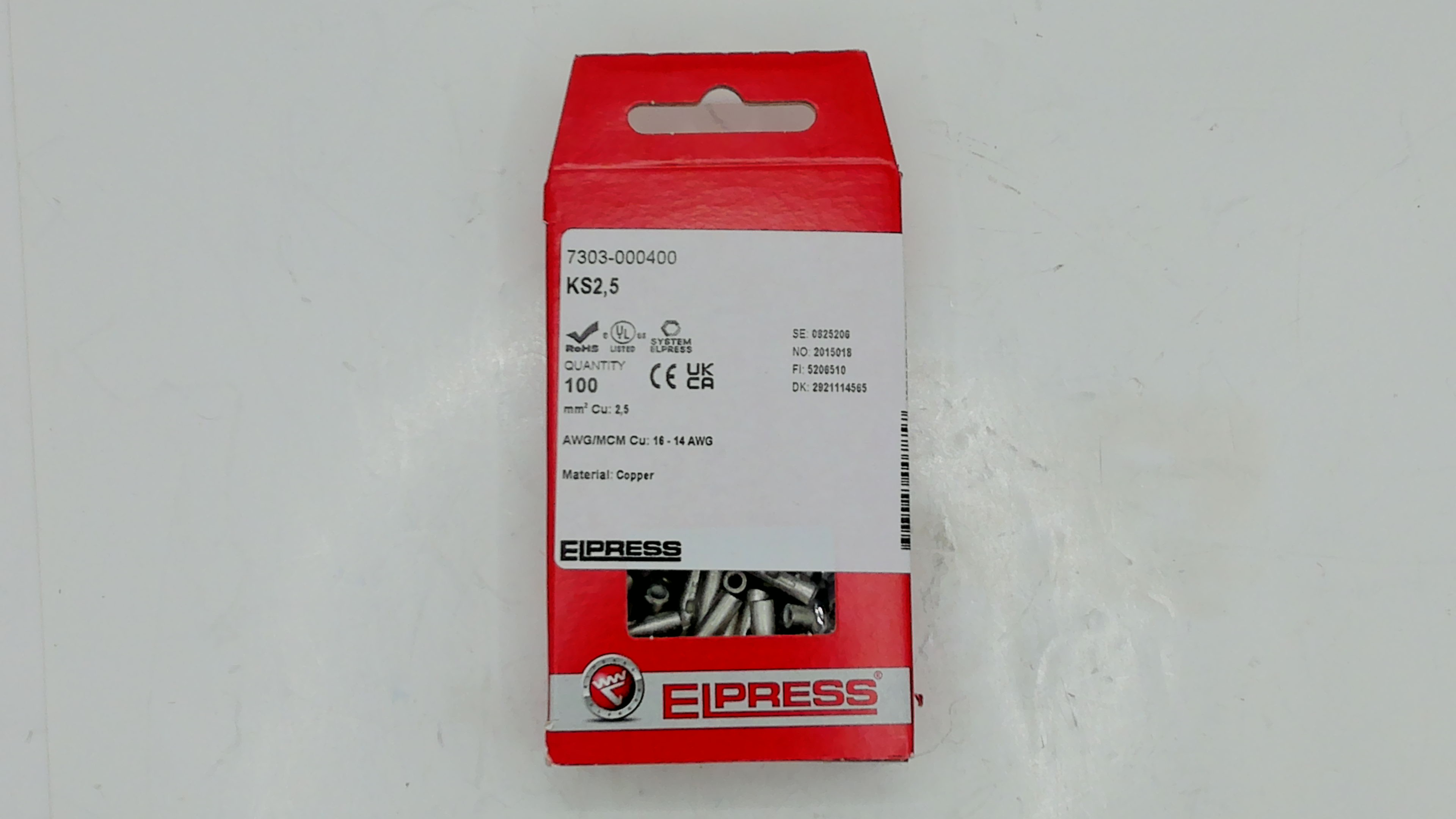 p/n: 7303-000400, Type: KS2,5