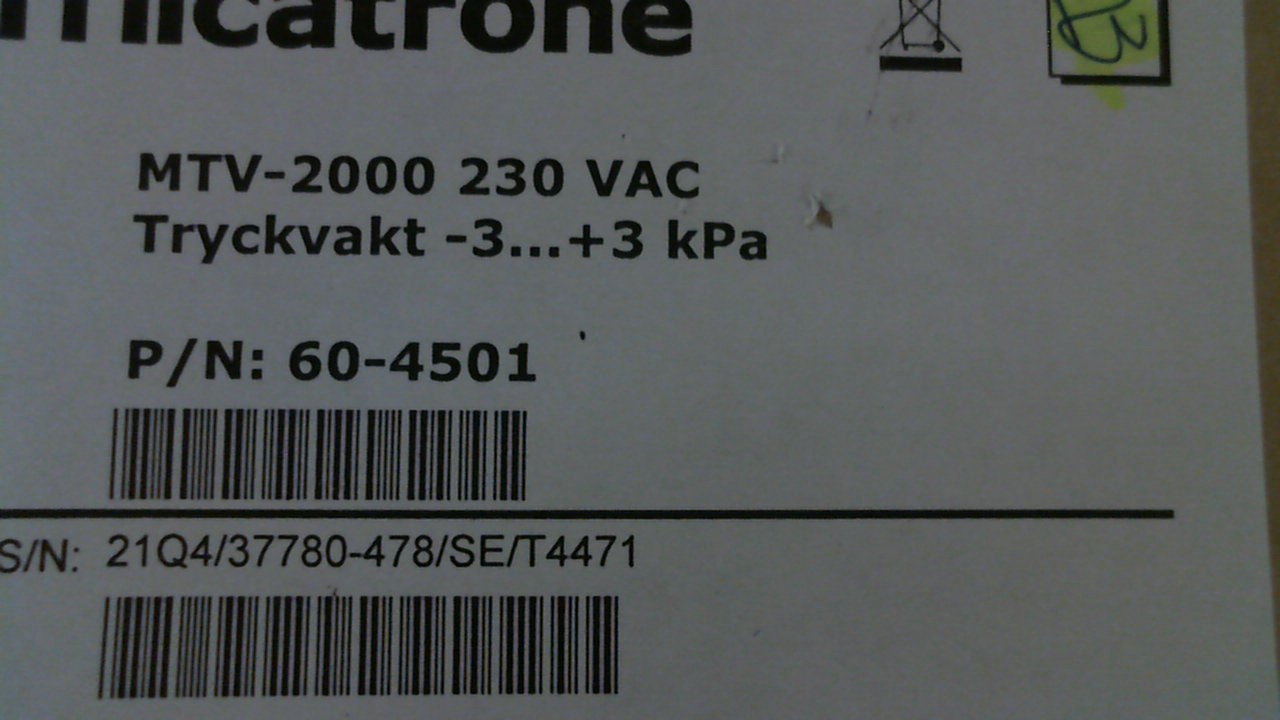 60-4501 / MTV-2000