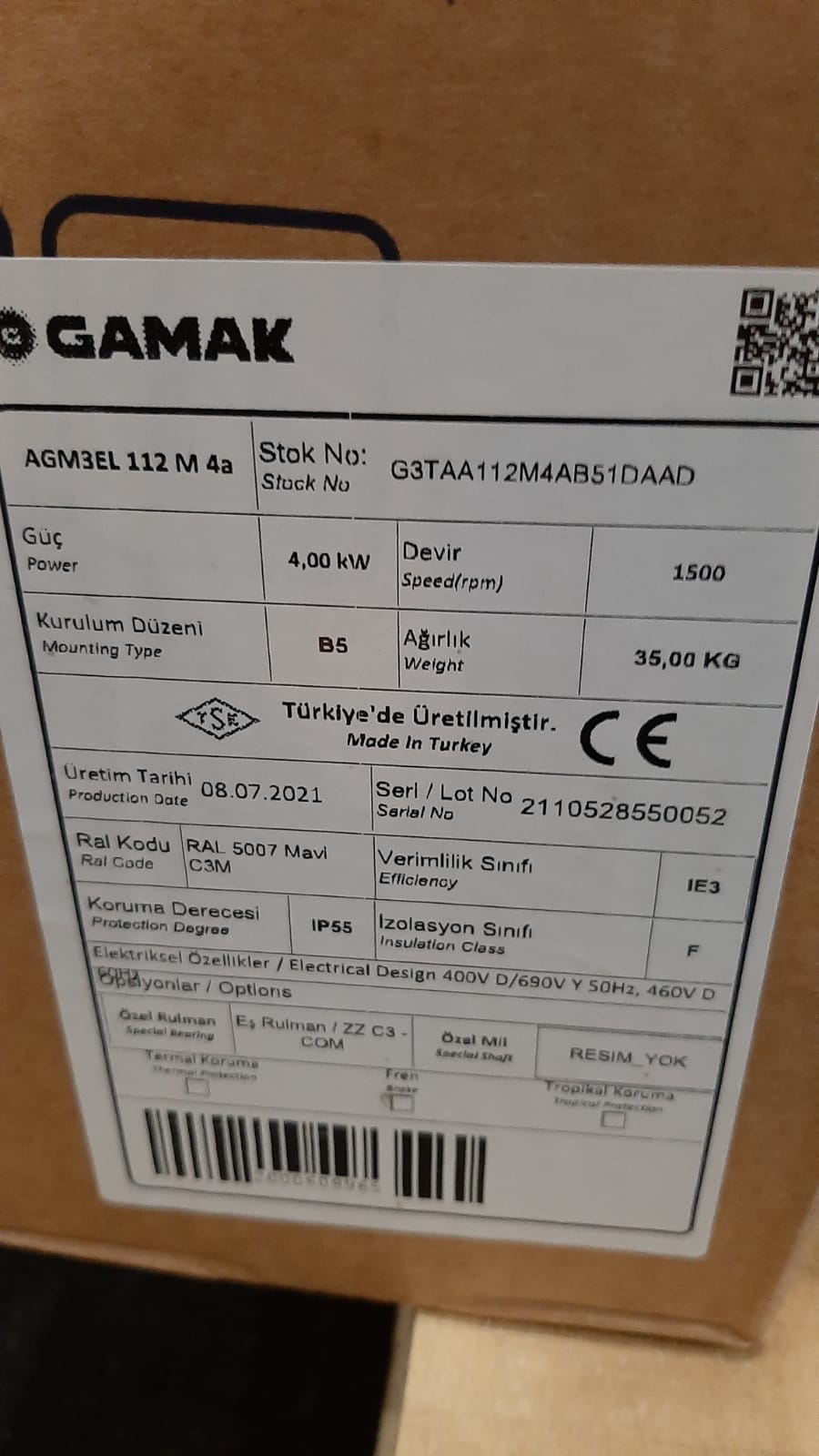 AGM3EL 112 M 4a