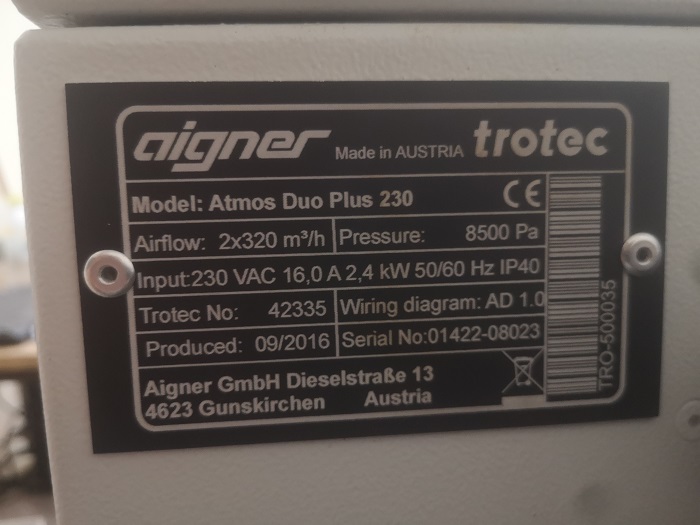 119155-59 oem for Trotec 42335