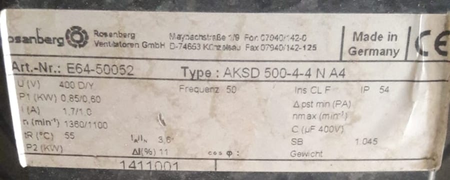 E64-50052  / AKSD 500-4-4 N.5HA A4