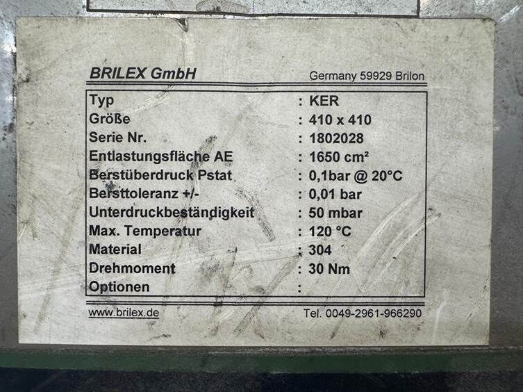 1004-5220-00 / EXPLOSION RUPTURE DISC KER/410X410