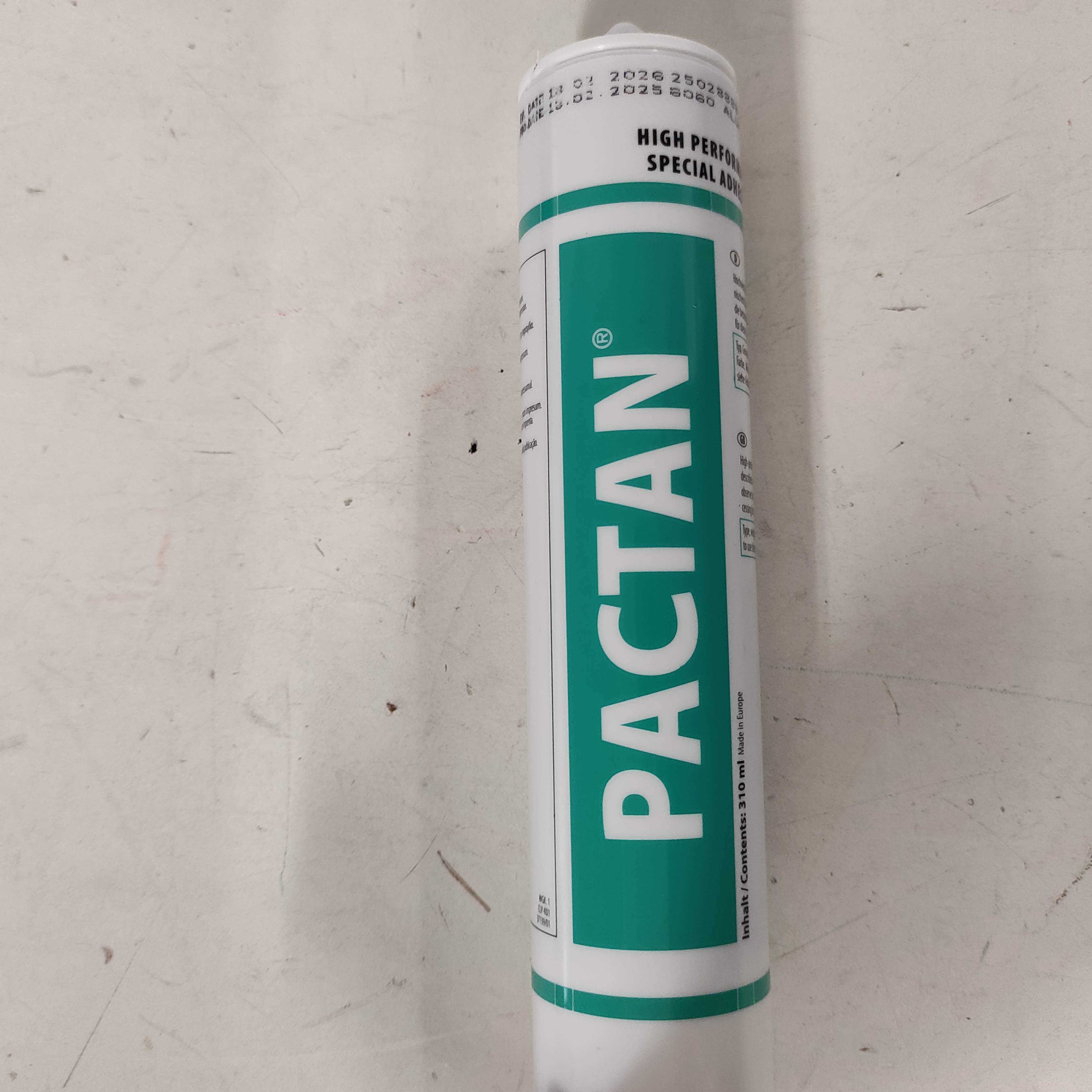 Pactan 6060 BFR Transparent 310ML 25 CTG/BOX DE-EN-ES