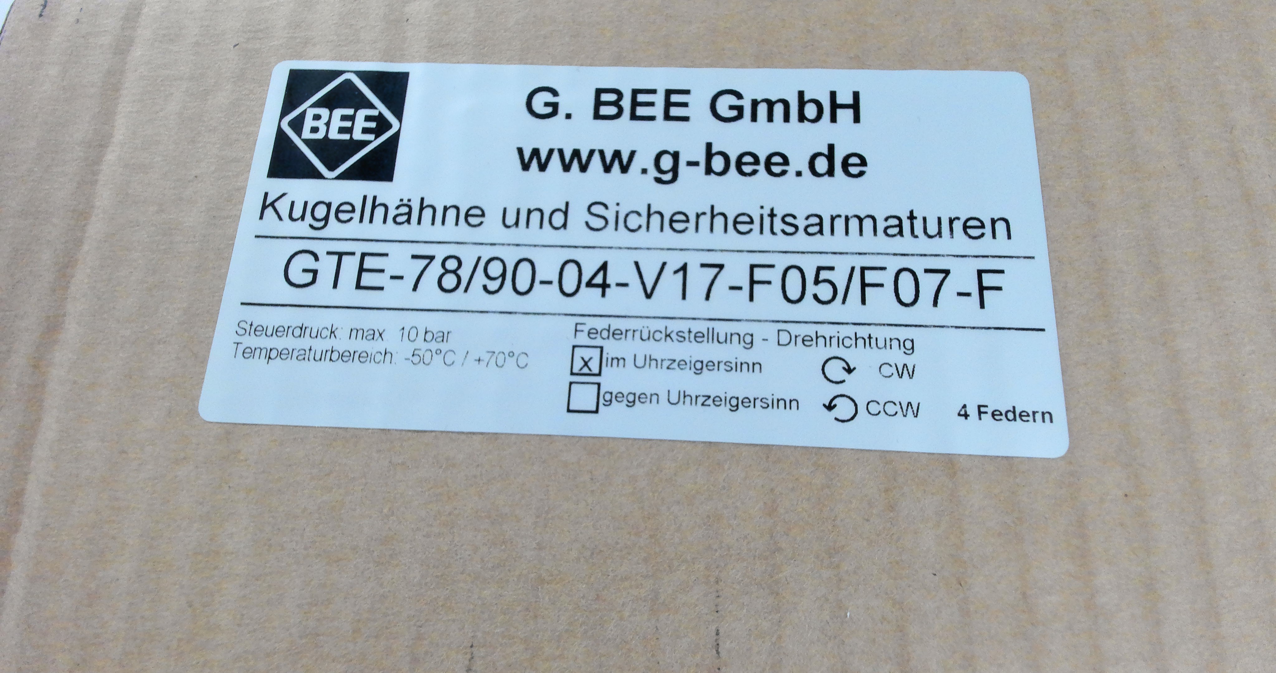 DA0000343 / GTE-78/90-04-V17-F05/F07-F schließ.