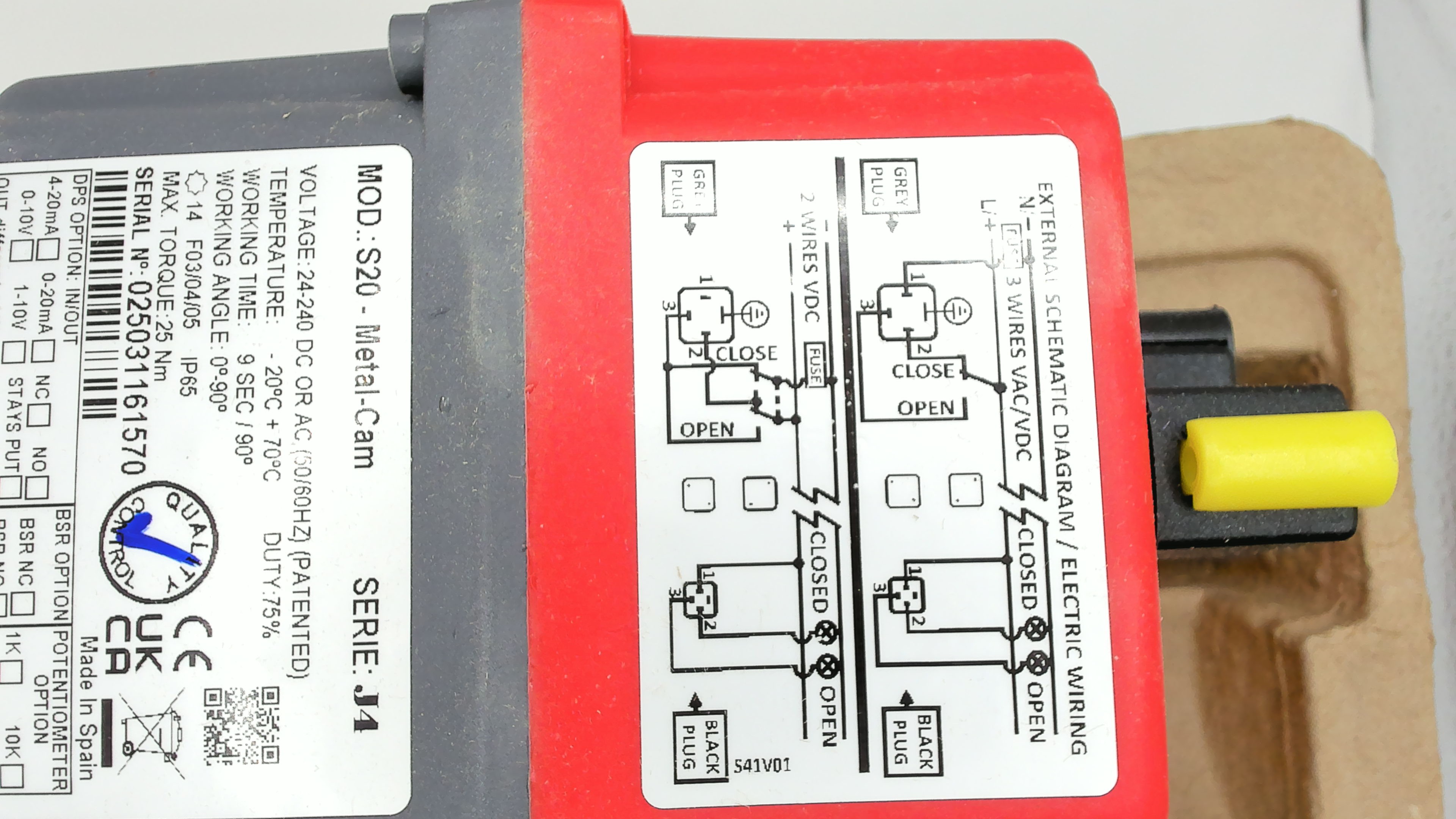 Typ J4 S20 Metal Cam