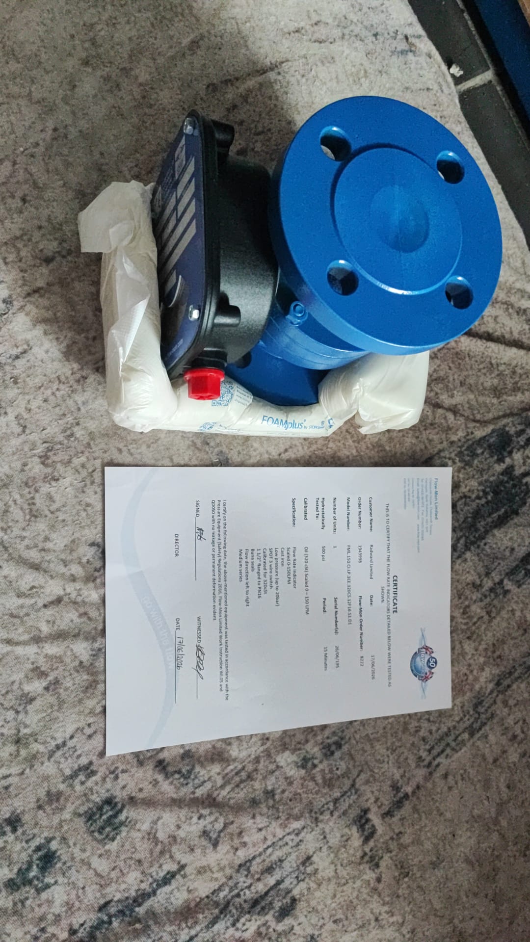 Test/Calibration Certificate