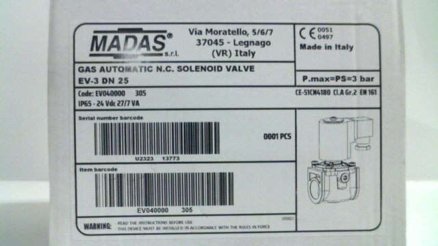 EV-3, DN25 / EV040000 305