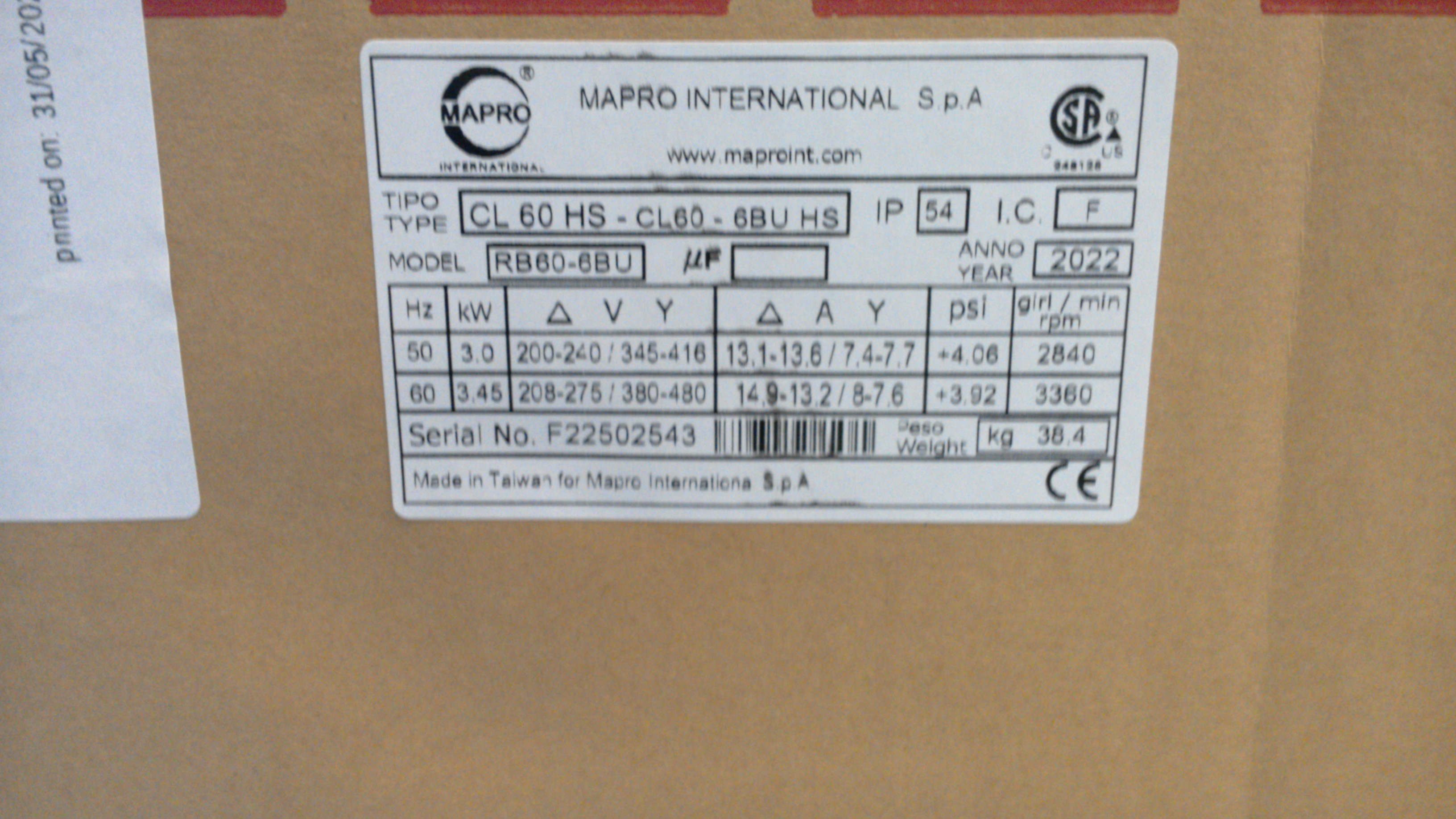 CL 60 HS  kW3 TF