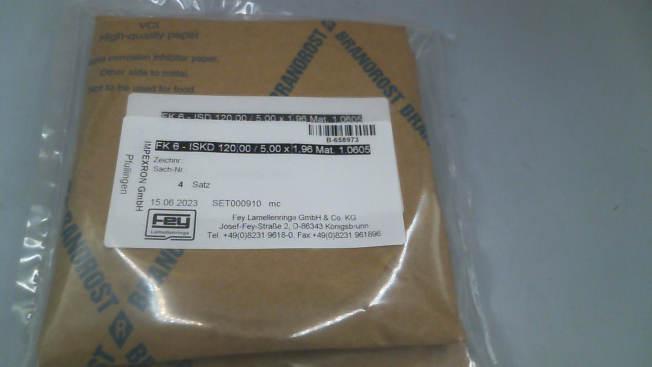 SET000910 / FK 6 - ISKD 120,00 / 5,00 x 1,96 Mat. 1.0605