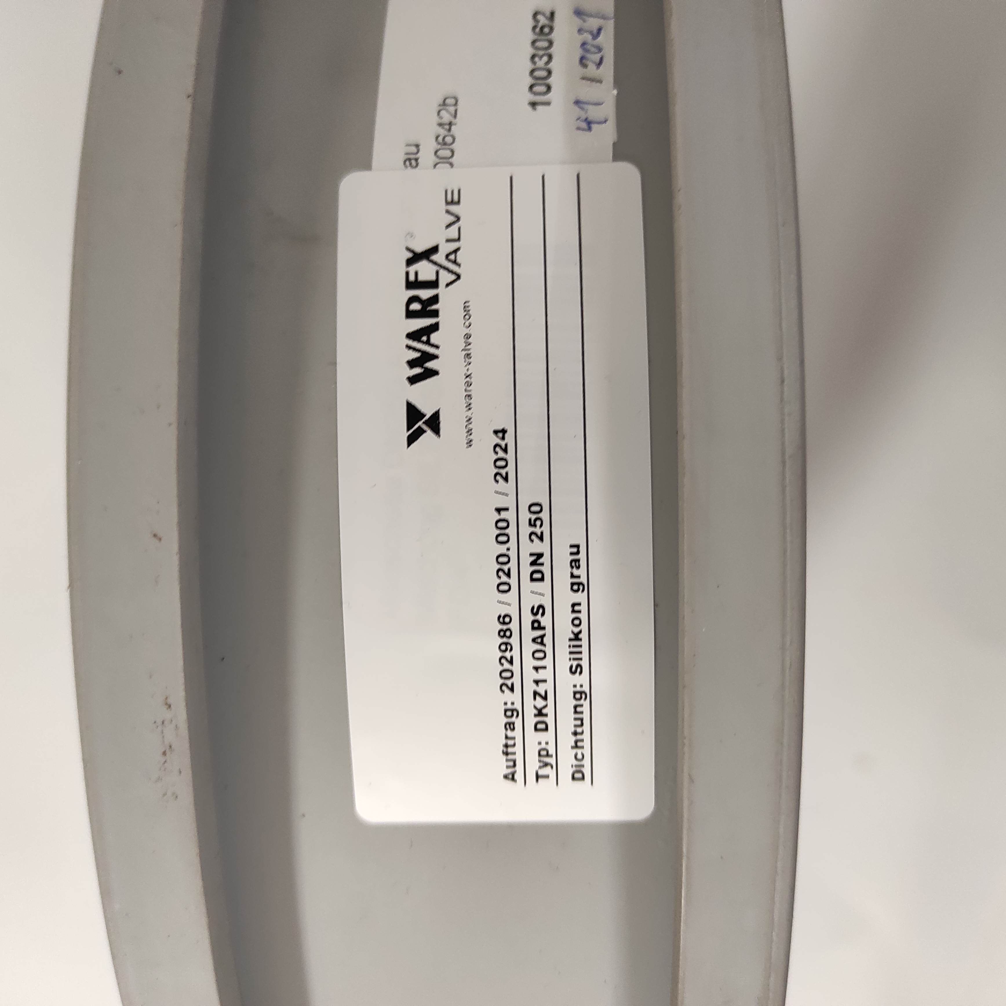 WX6000 / inflatable inner gasket for DKZ 110 APS DN 250