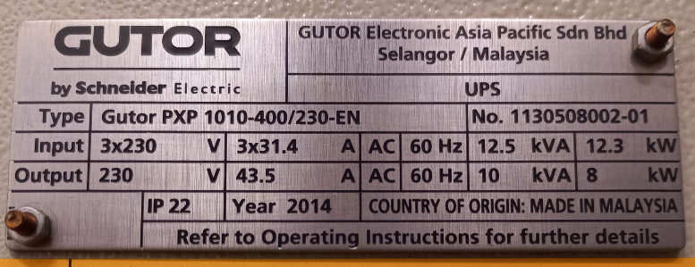 Gutor PXP 1010-400/230-EN