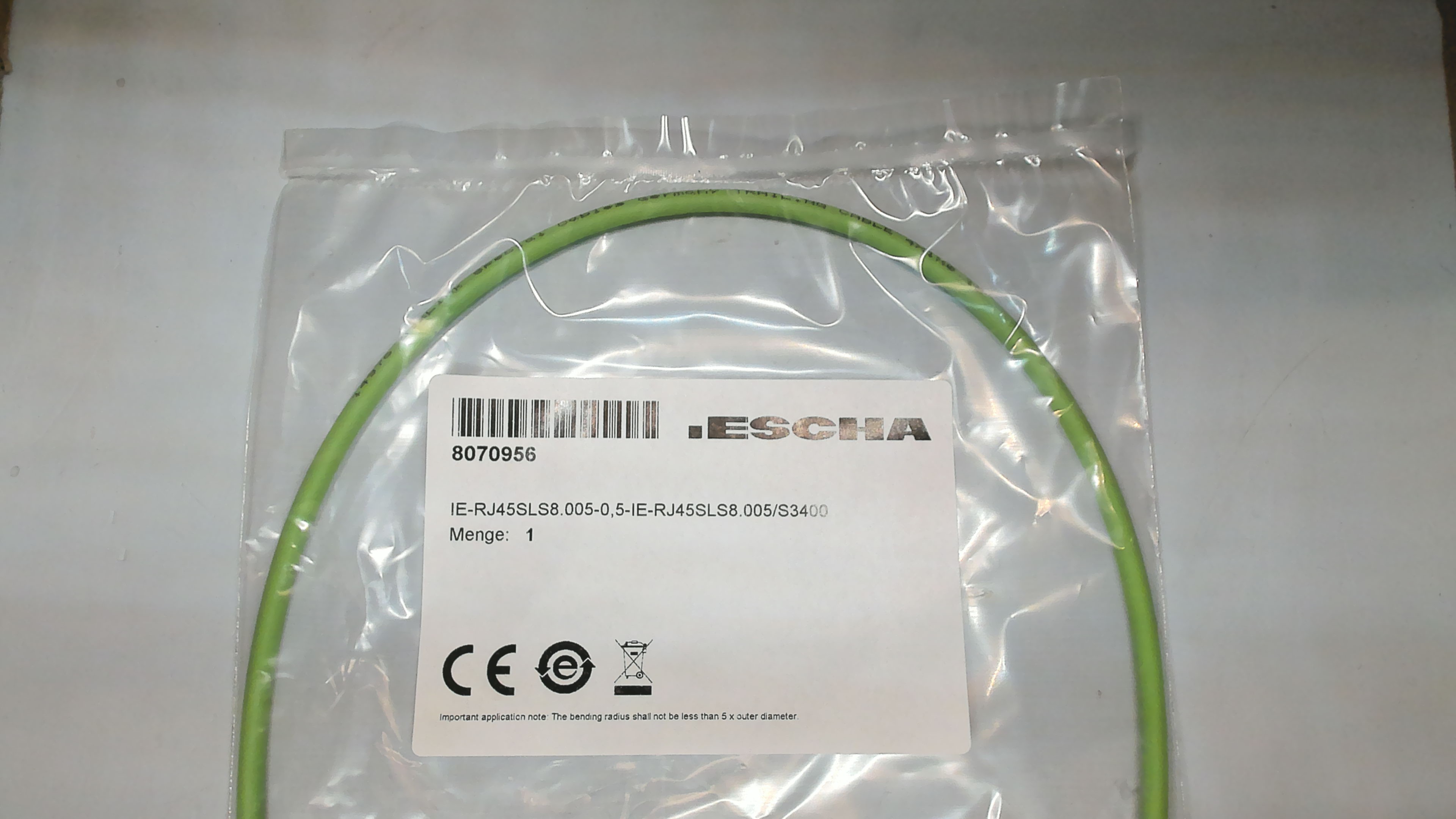 8070956 IE-RJ45SLS8.005-0,5-IE-RJ45SLS8.005/S3400