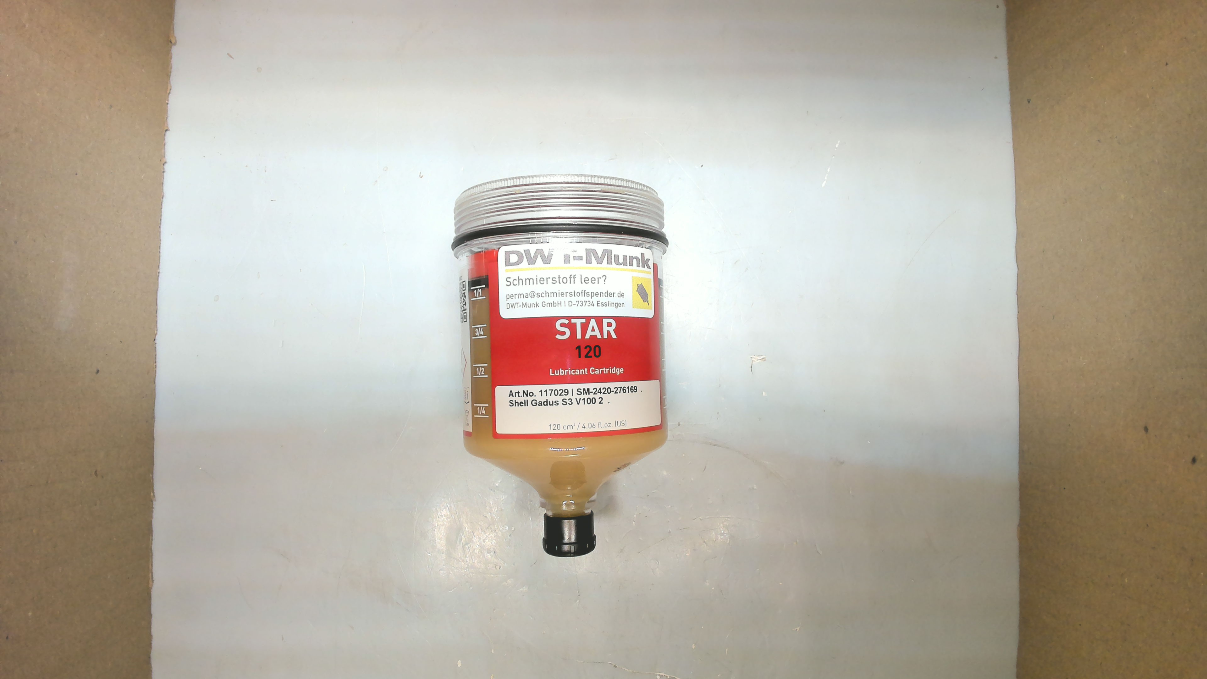 perma STAR LC 120 mit Shell Gadus S3 V100 2-117029(4.8kg/l)