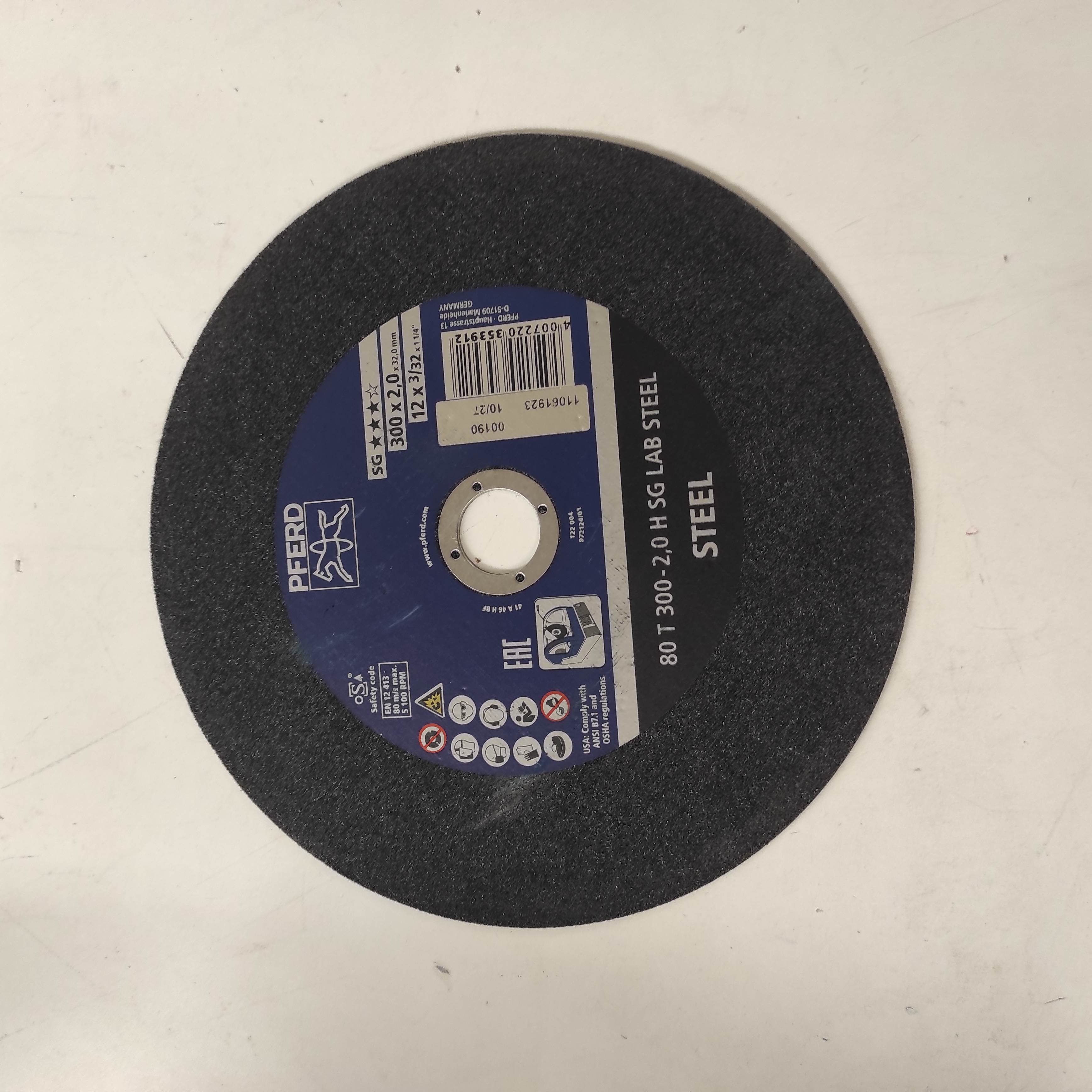 66300100 / 80 T 300-2,0 H SG LAB STEEL/32,0