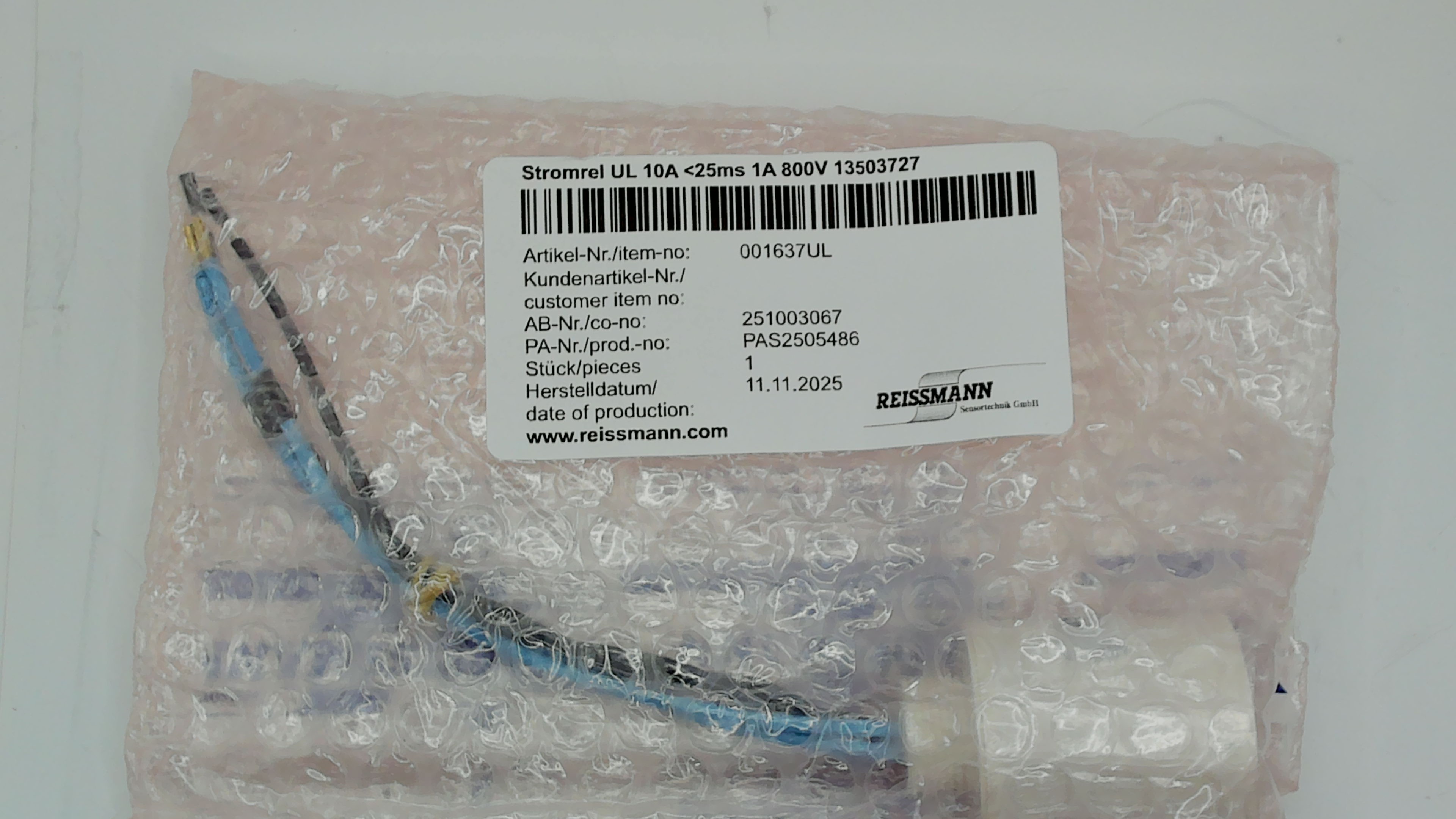 001637UL / RSR 10-46S UL 10-20ms