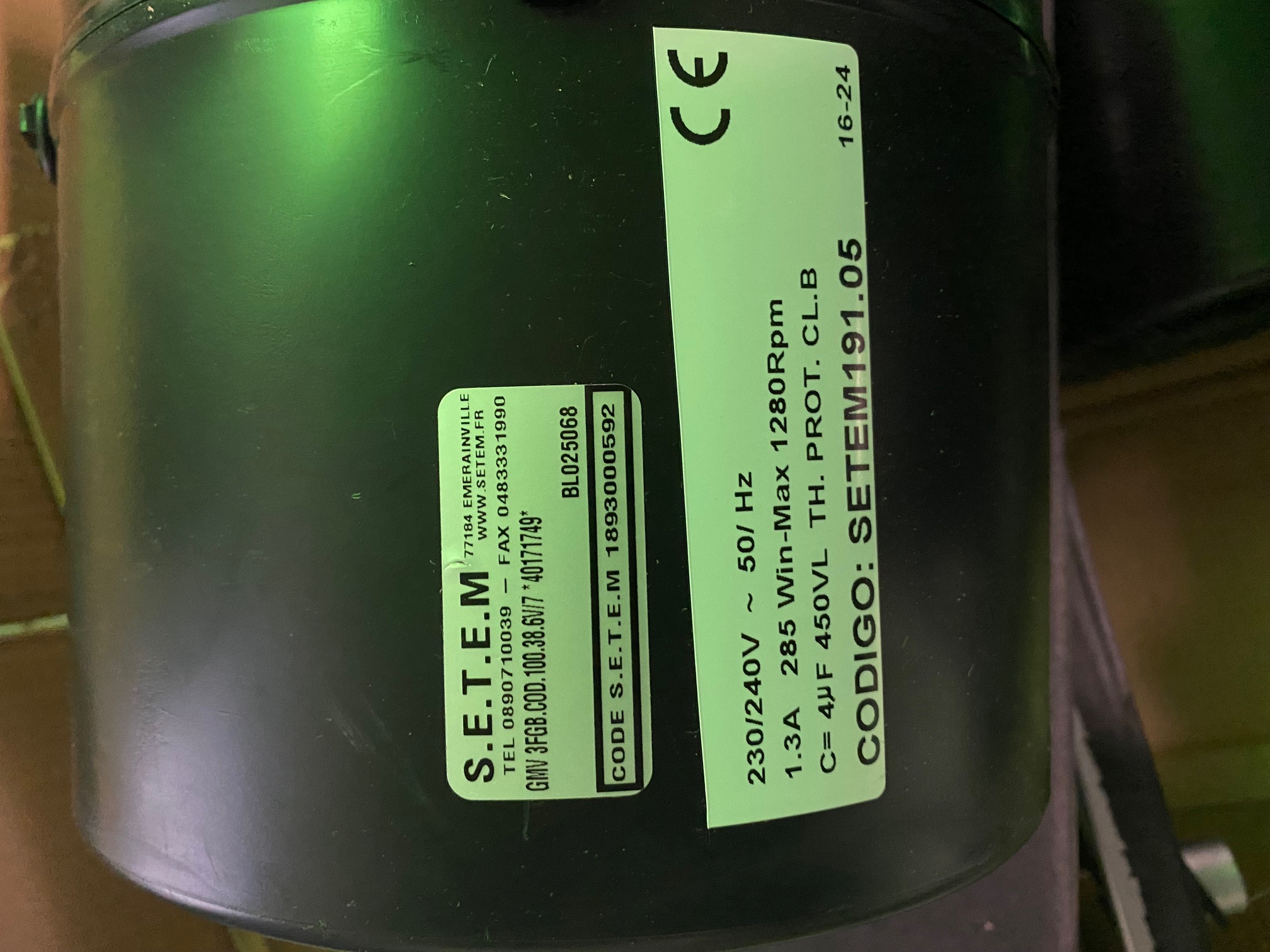GMV 3FGB.COD.100.38.6V/7 *40171749*