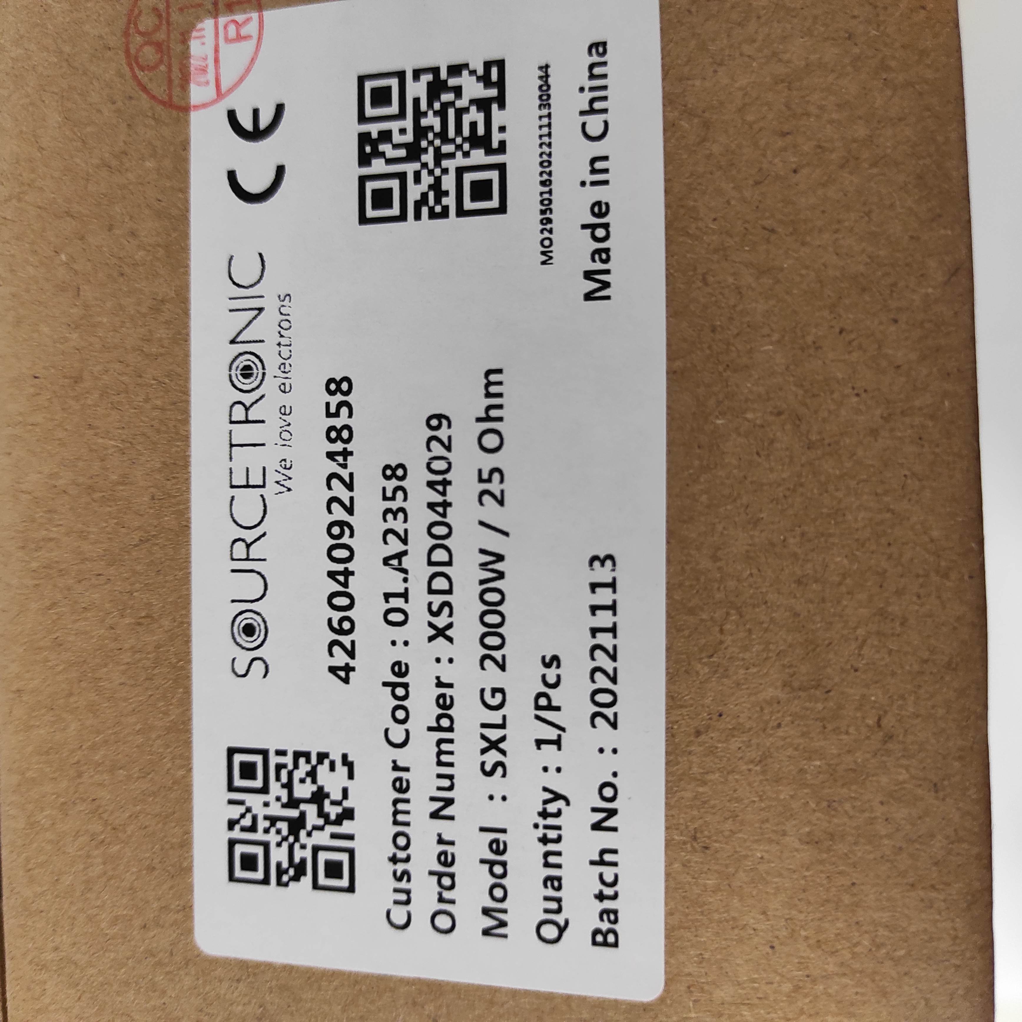 SXLG 2000 W, 25 Ohm / 62147
