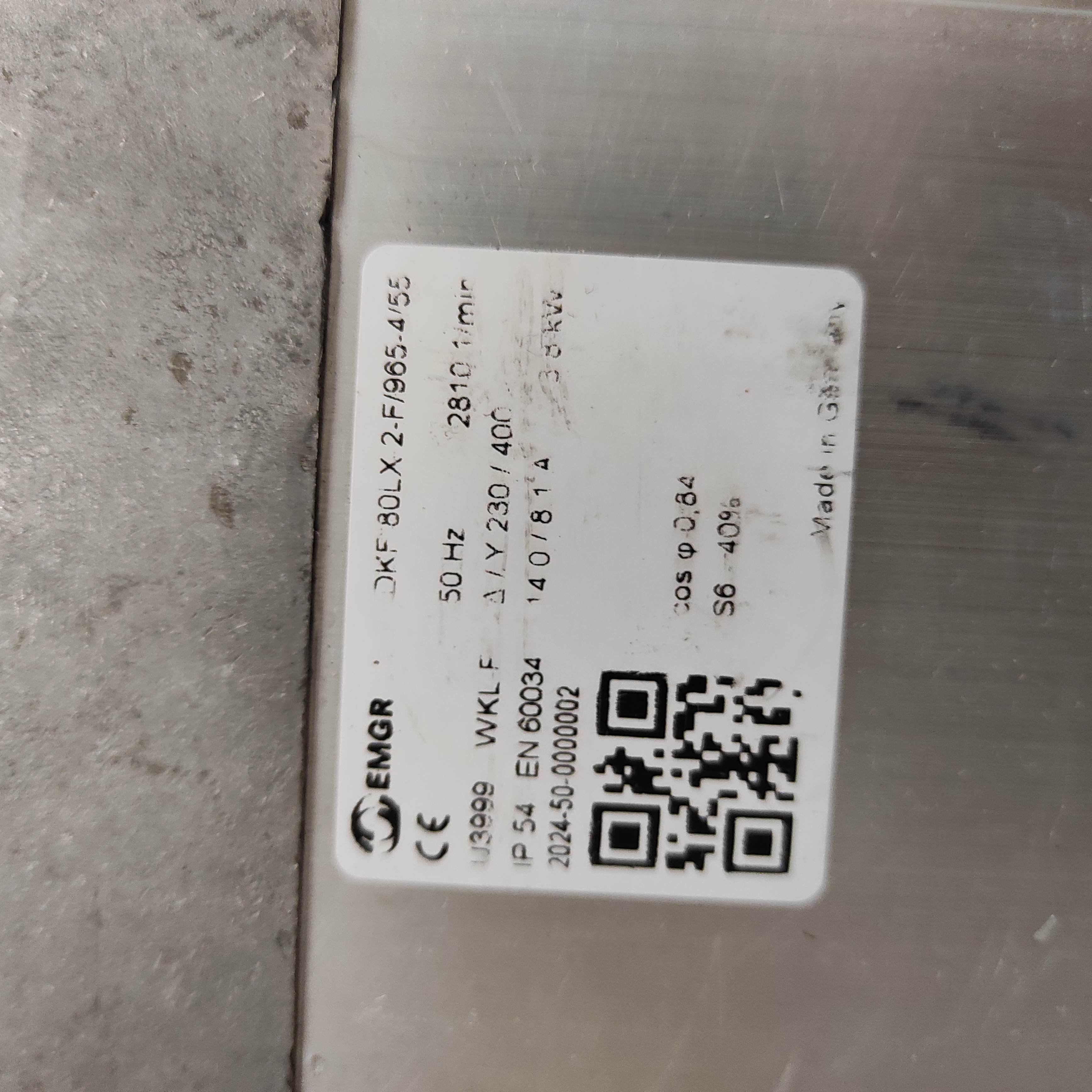 DKF 80LX 2-F/965-4/55