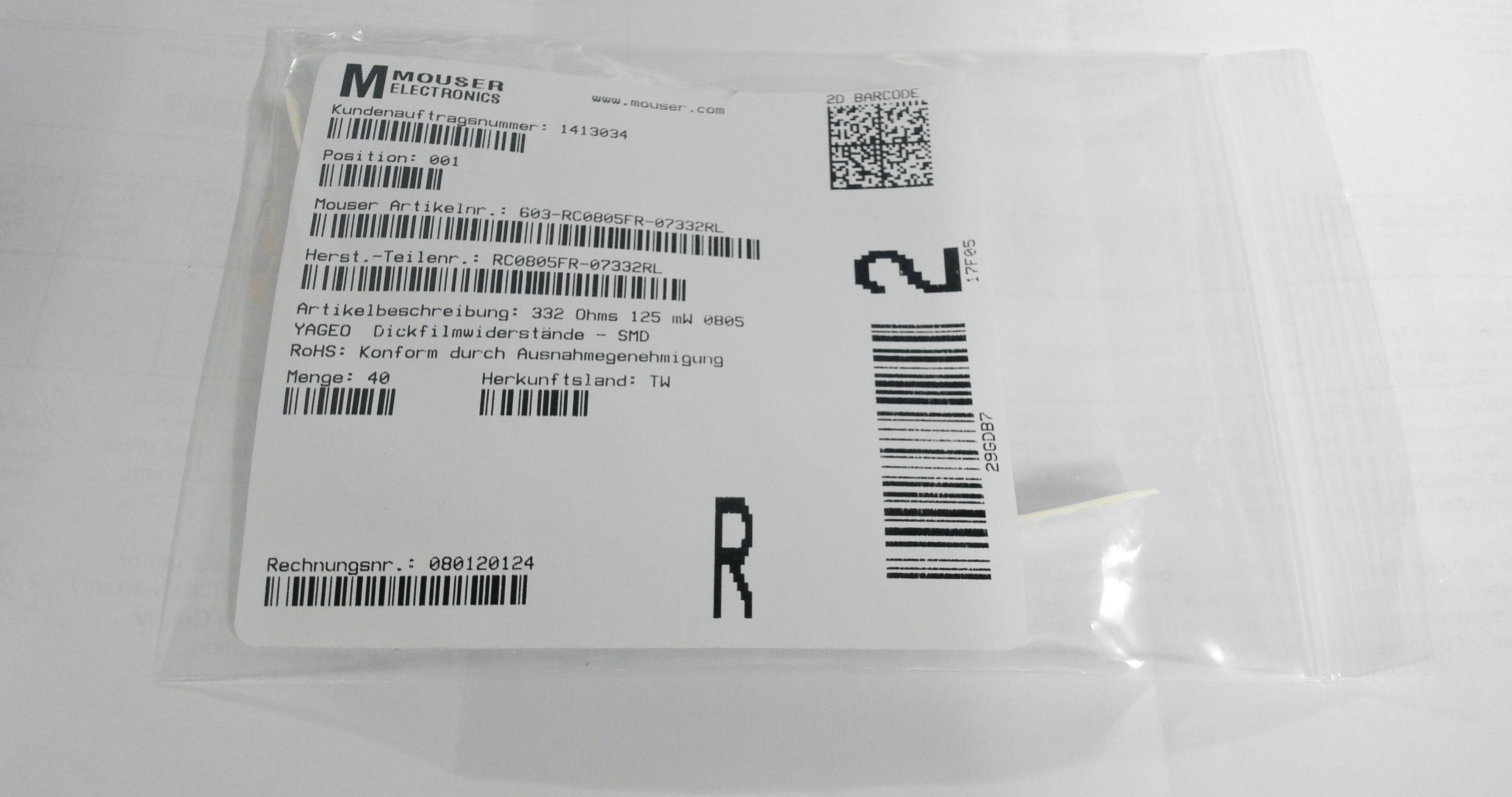 RC0805FR-07332RL