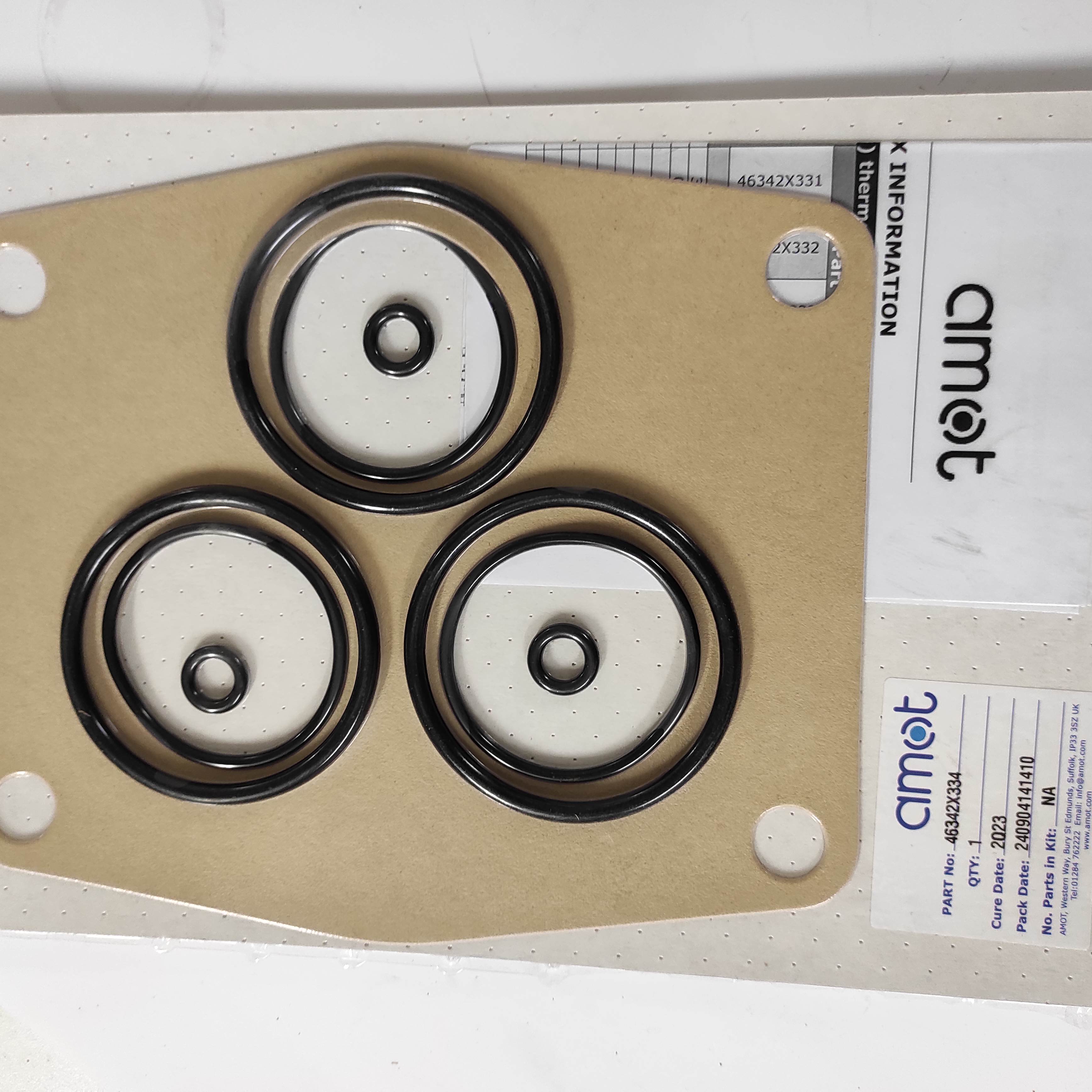 46342X334 / Seal kit Nitrile for AMOT Thermostatic valve type 33 preview 2
