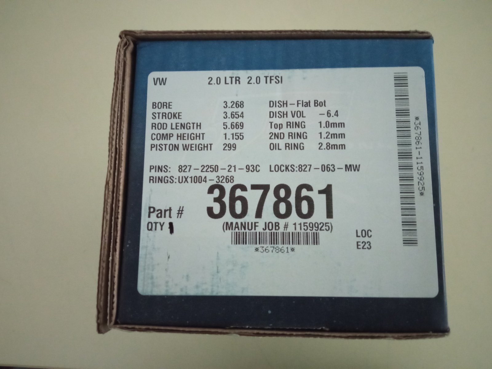 EA888 21mm 82.50
