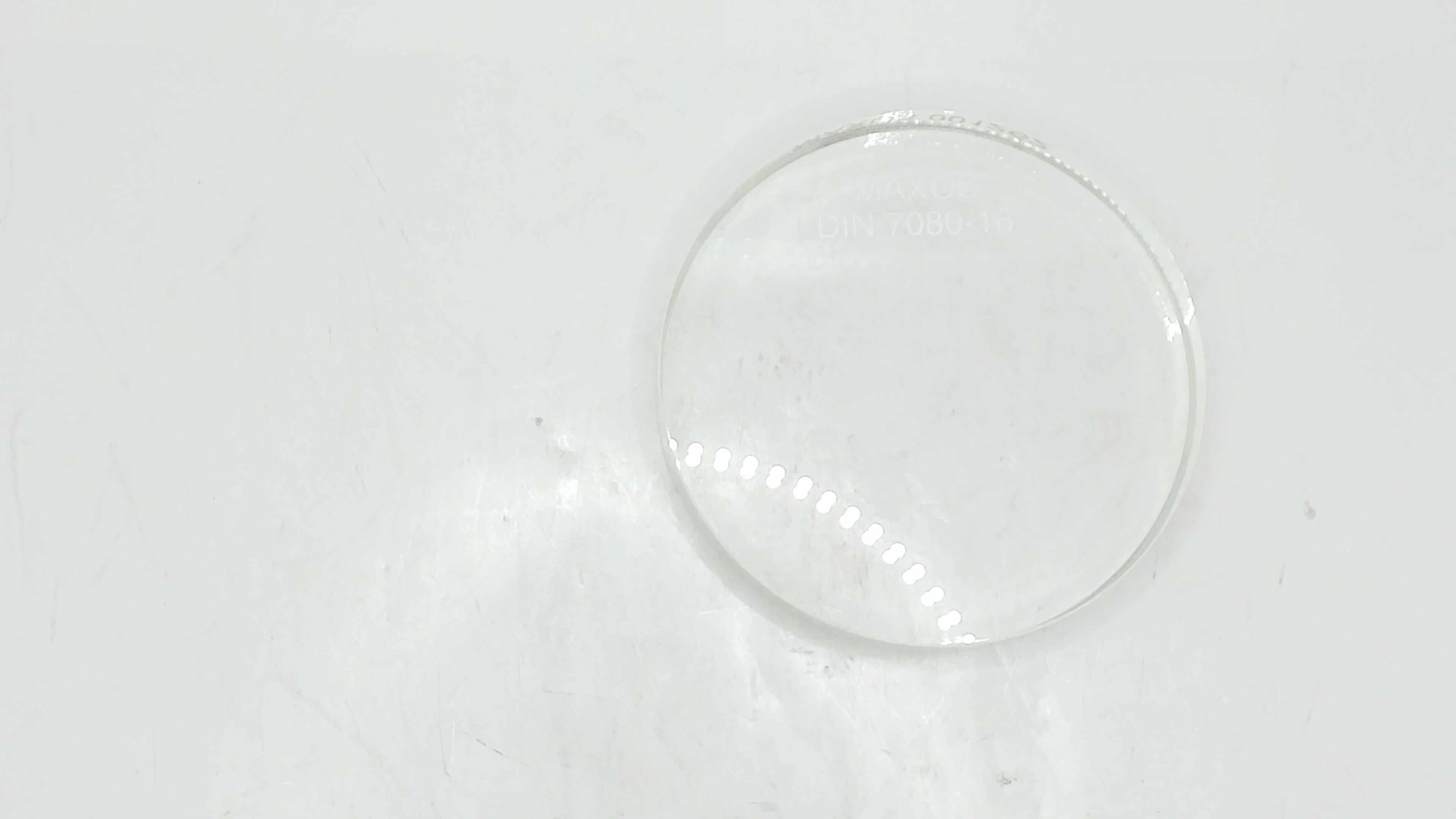 Glass for DIN 7080-16 100x15