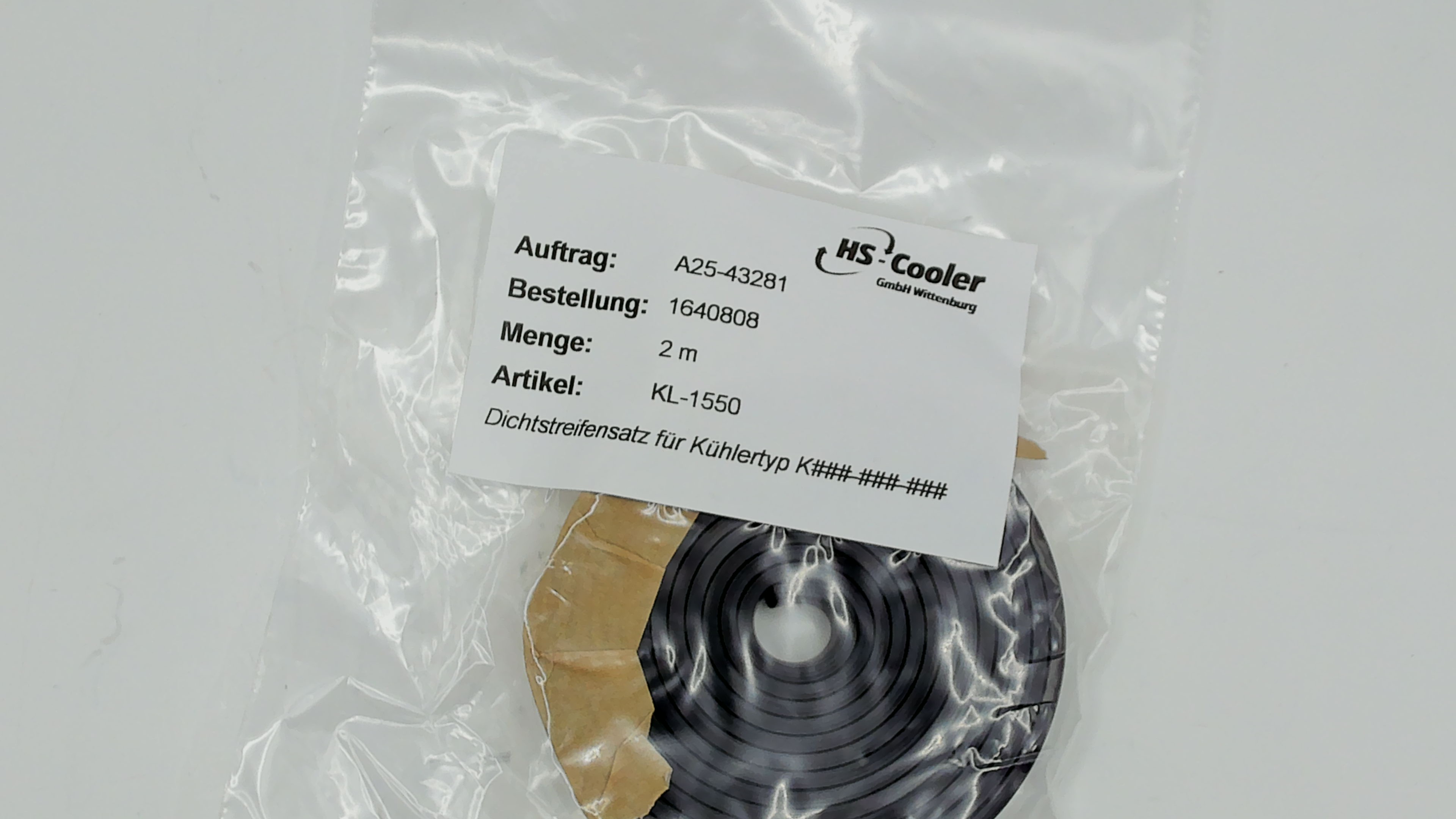 Sealing strip set for Radiator type K###-###-### KL-1550