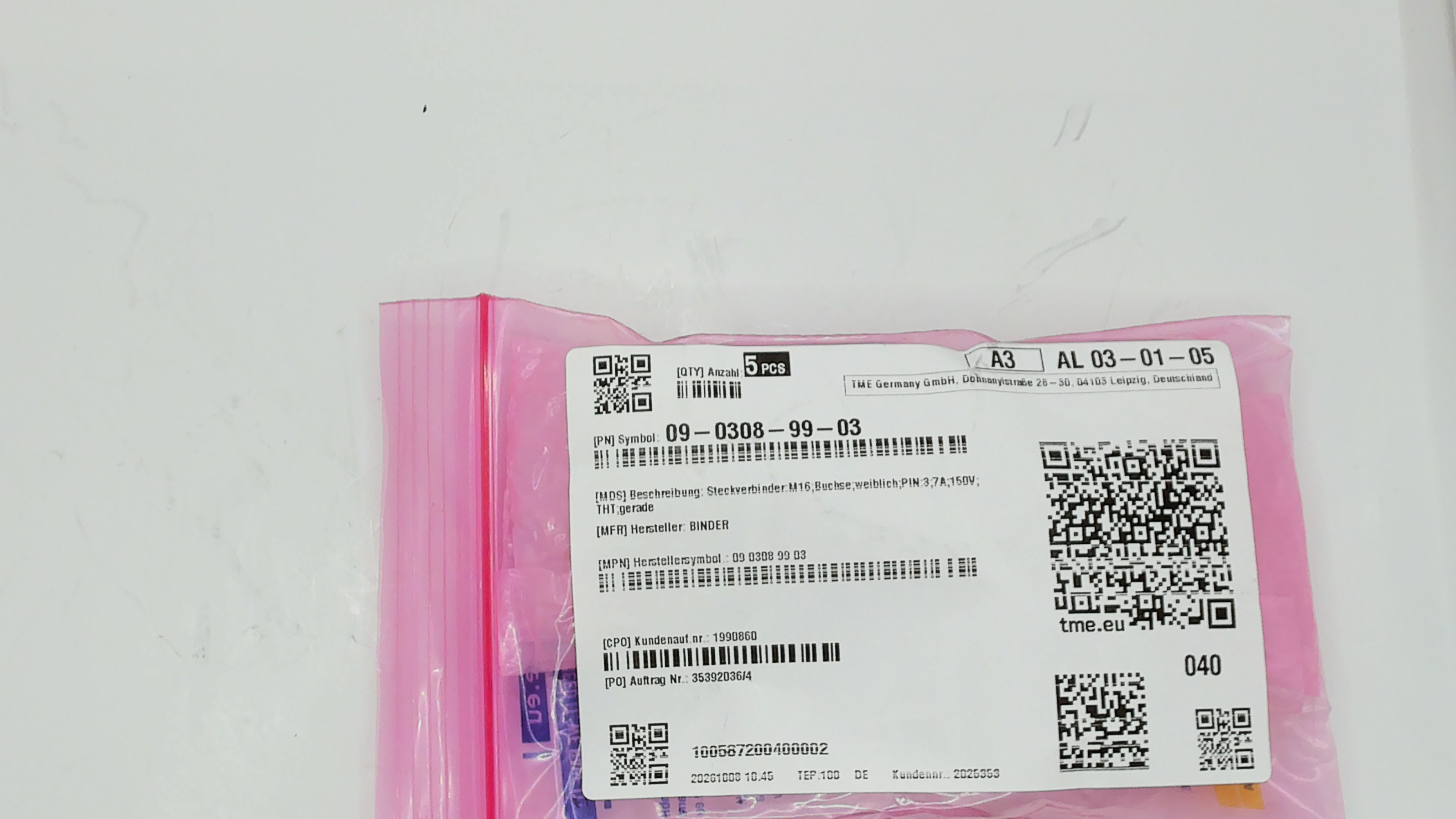 09 0308 99 03