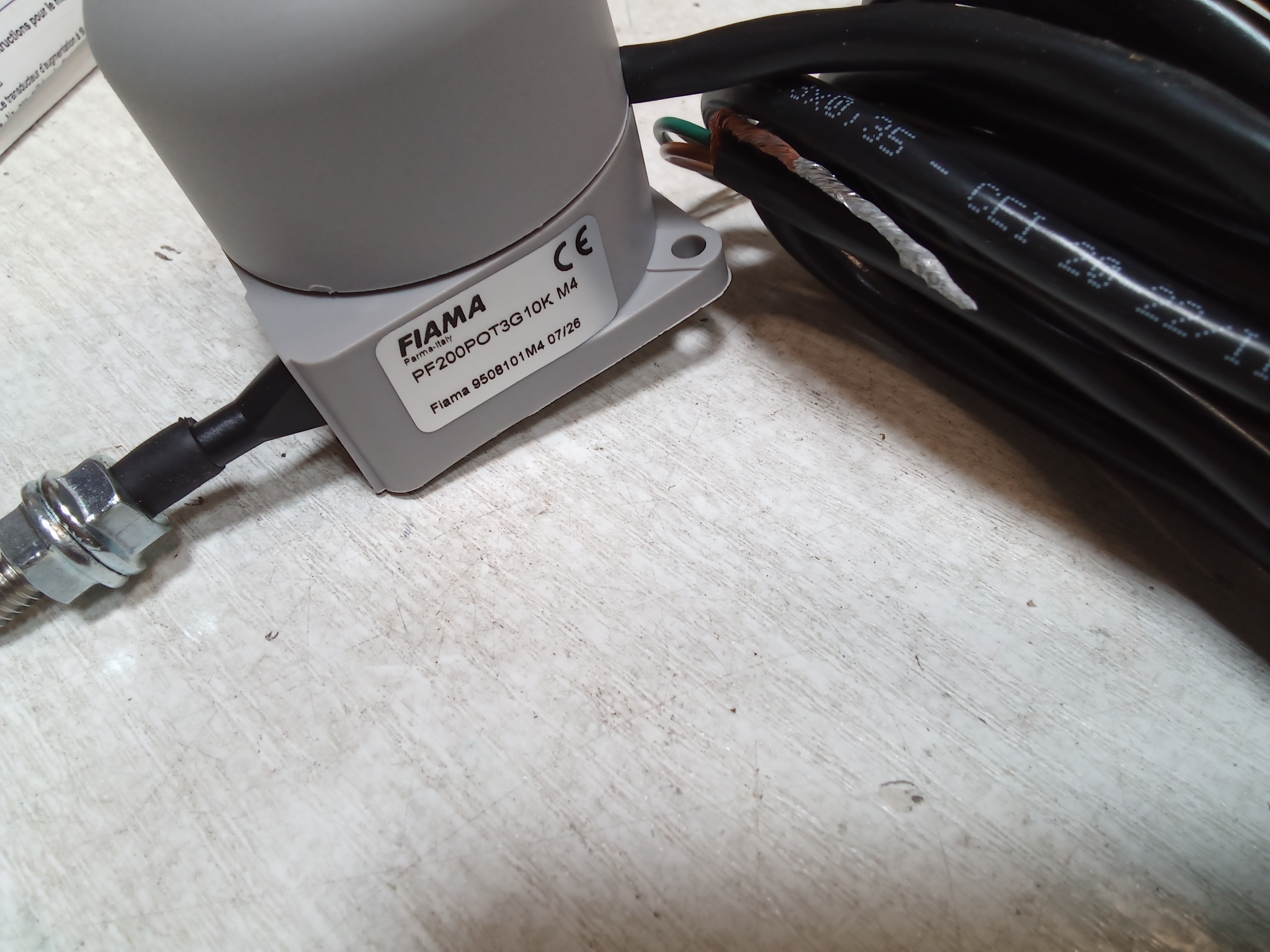 PF200 TRASD LG 200 MM POT 3G 10K CAVO M4