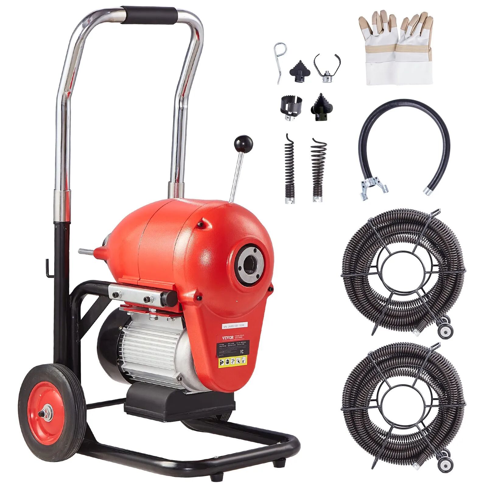 Drain Cleaner Machine 3657.6 cm x 1.52 cm 1100W