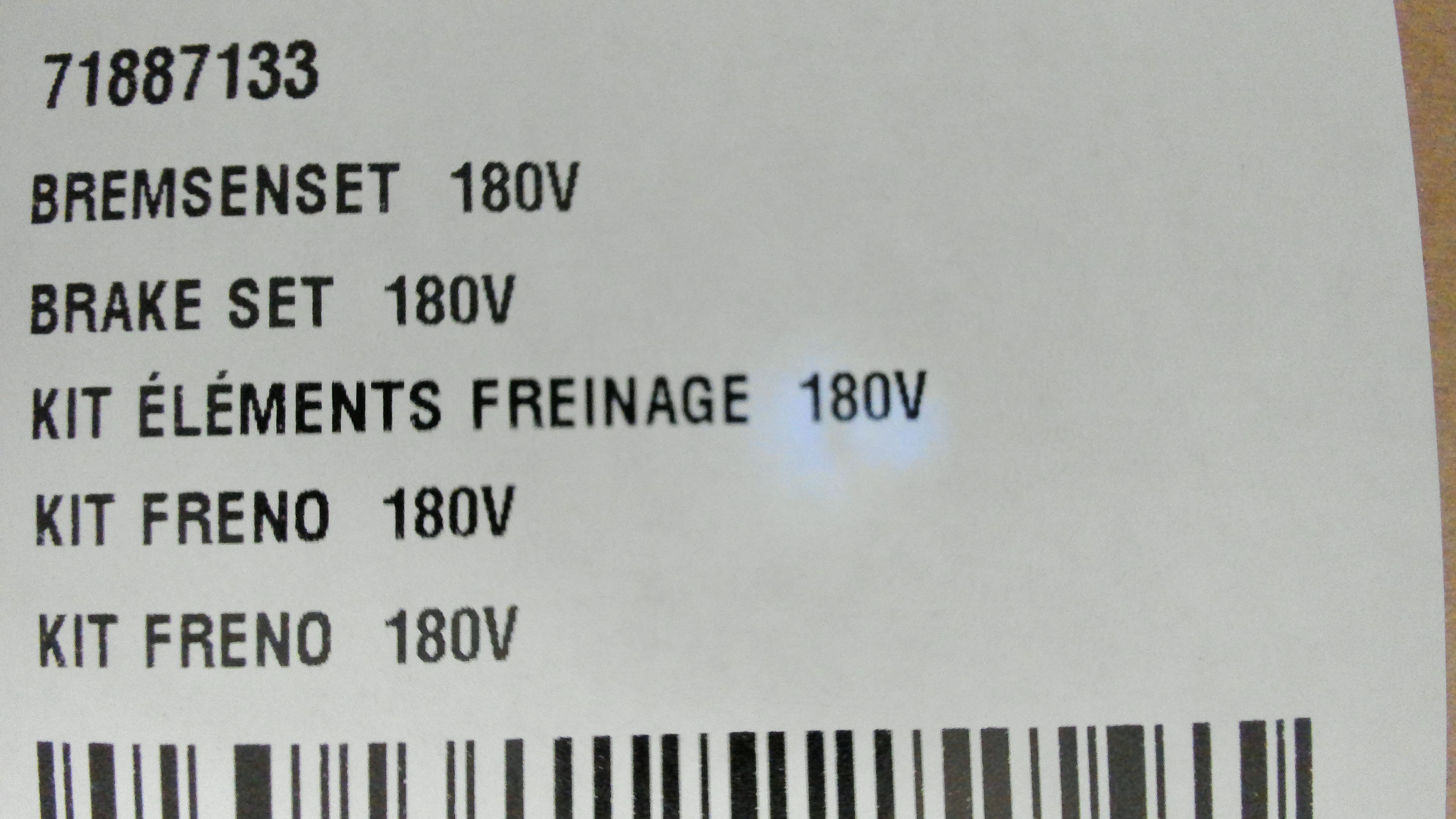 Bremsenset 180V