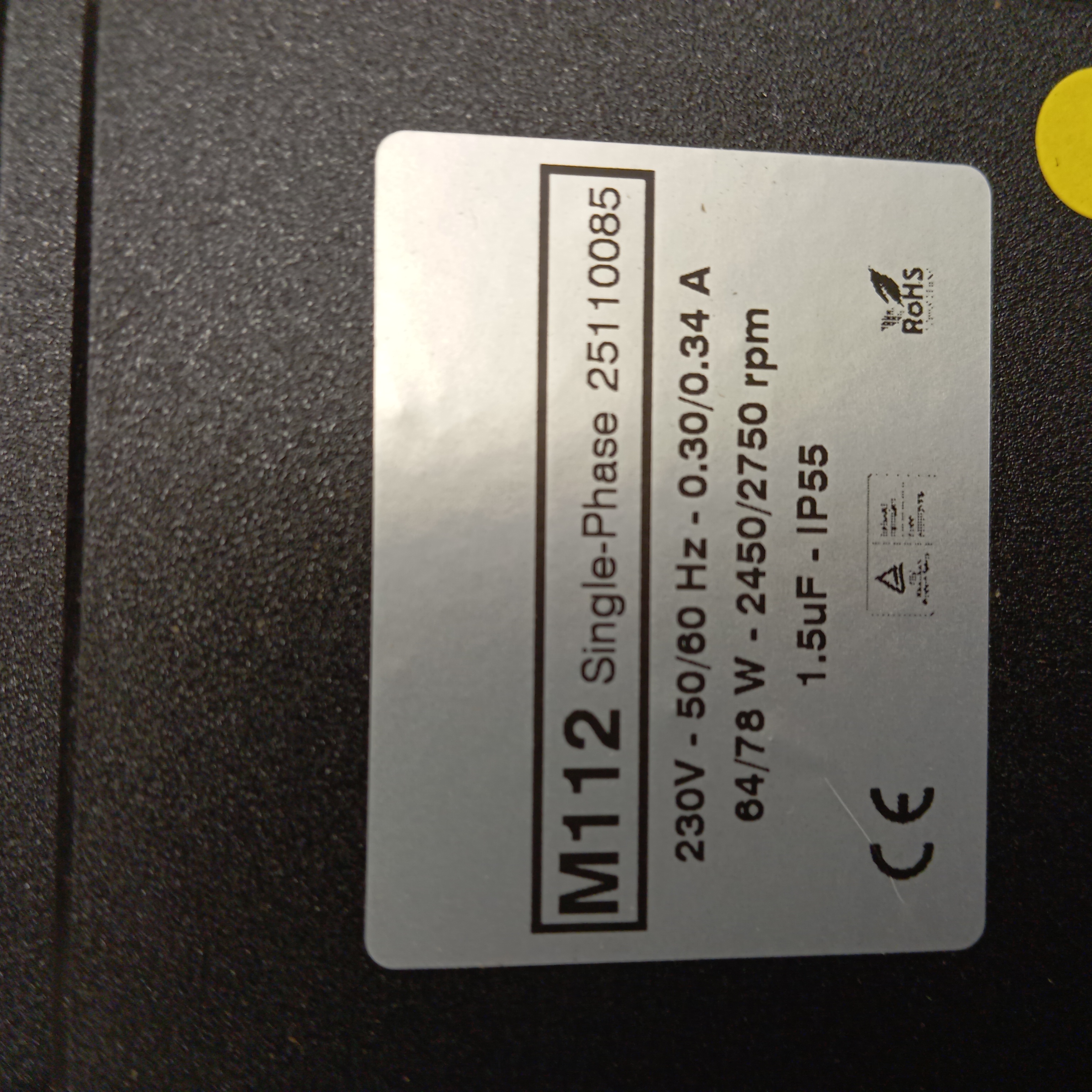 Single-phase external fan for motor IE3-JM 112