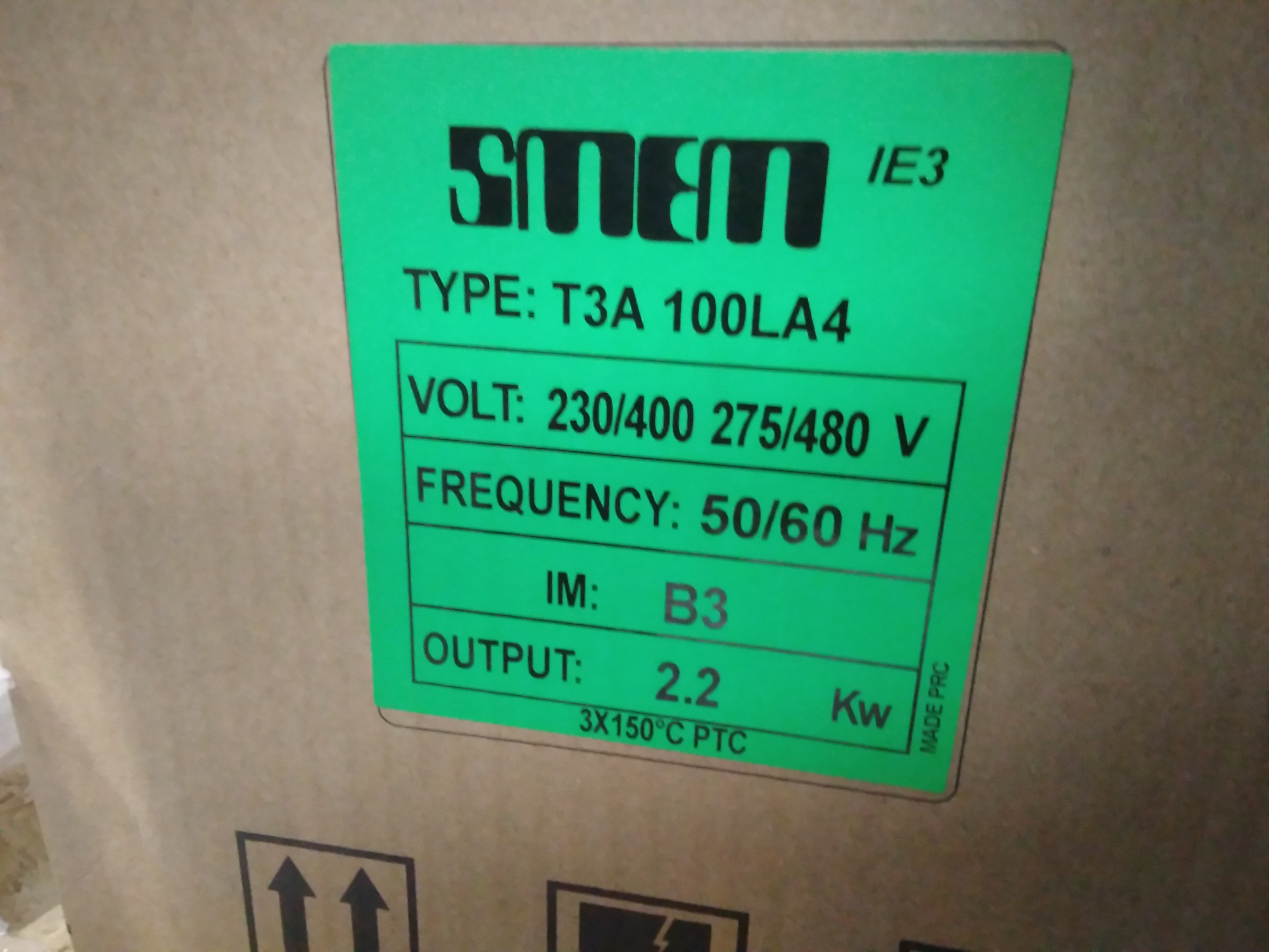 T3A100LA 411 HP 3 (kW 2,2) 4poles B3