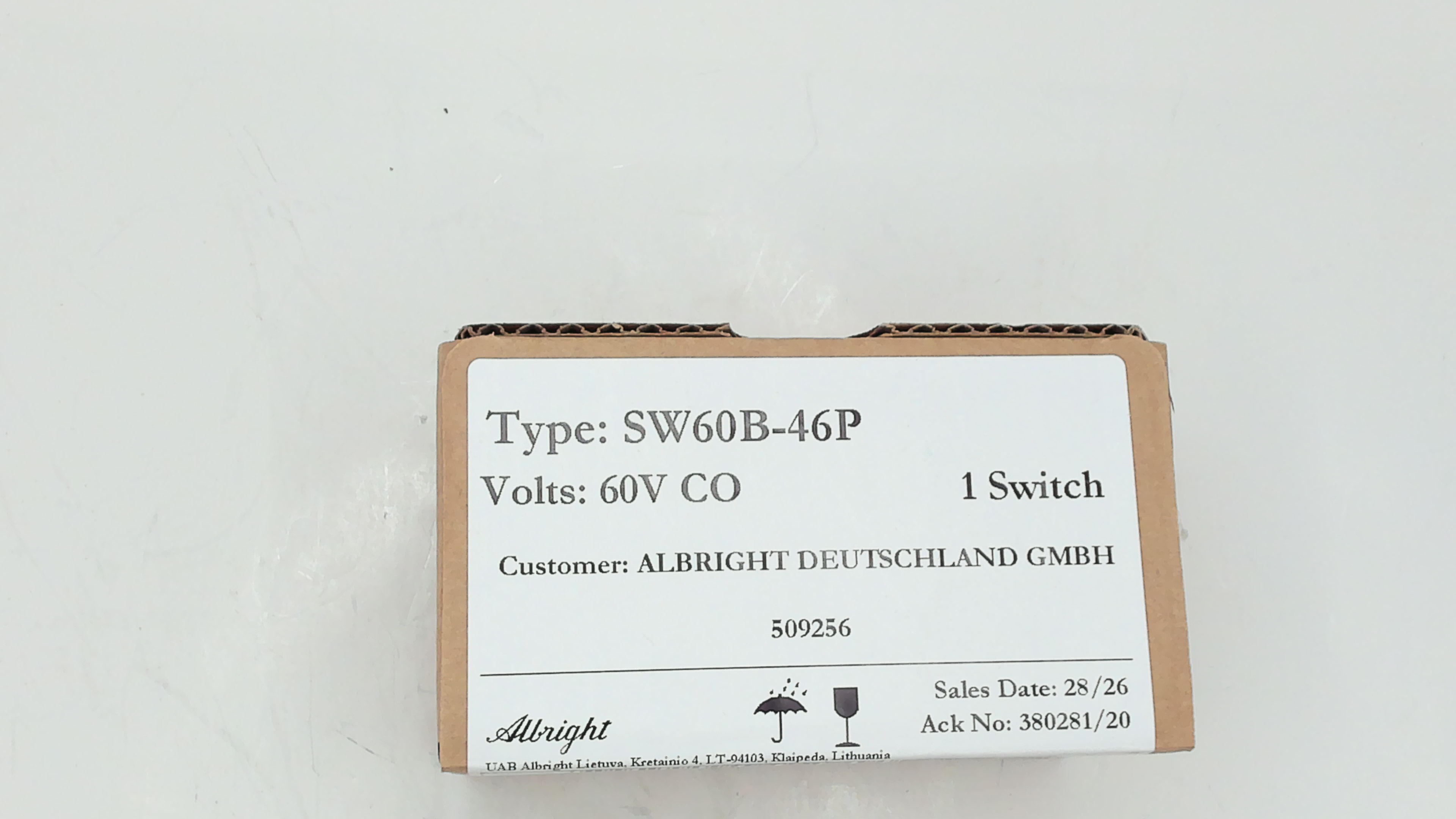SW 60 B-46 P 60V CO