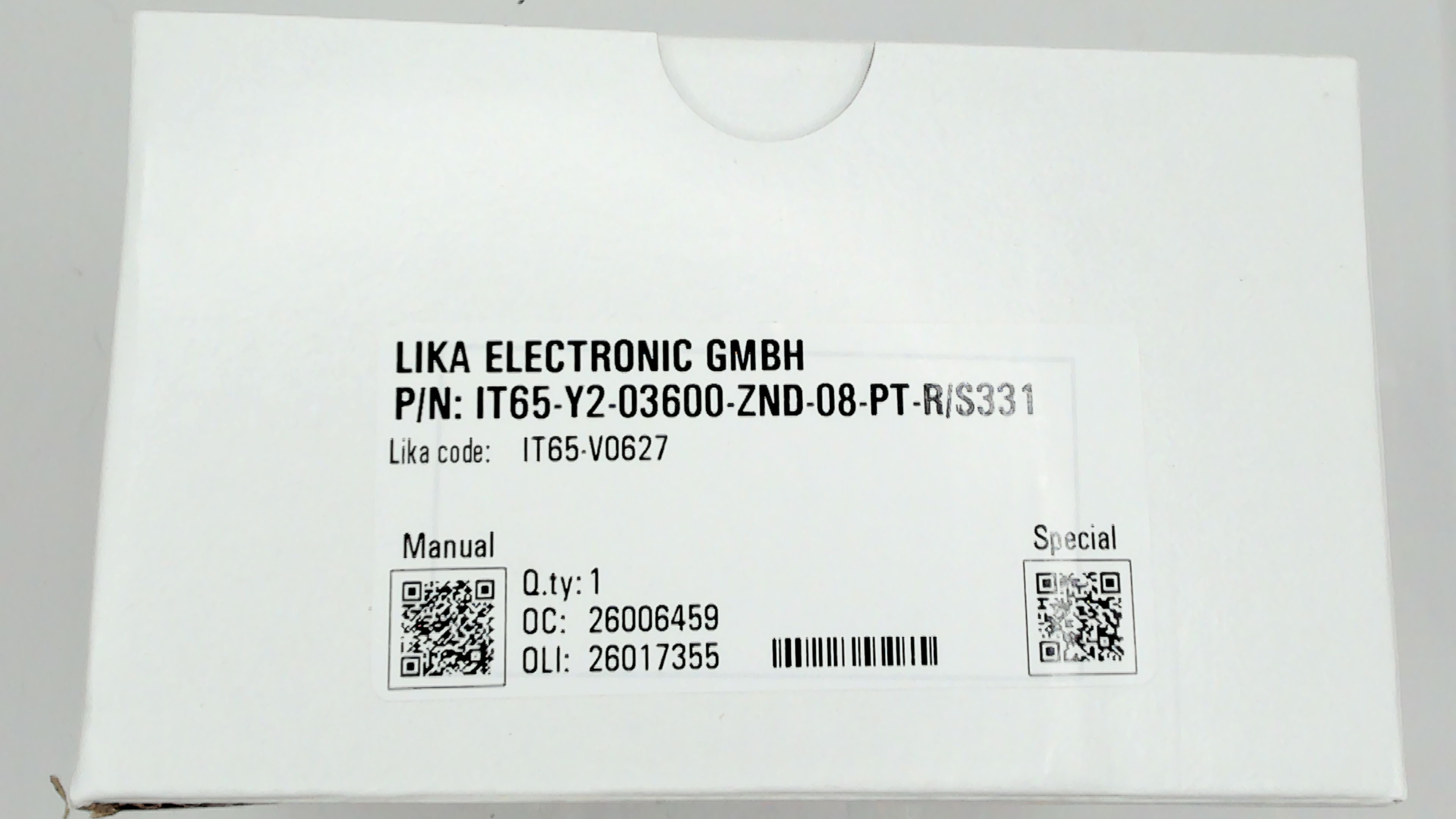 IT65-Y2-03600-ZND-08-PT-R/S331
